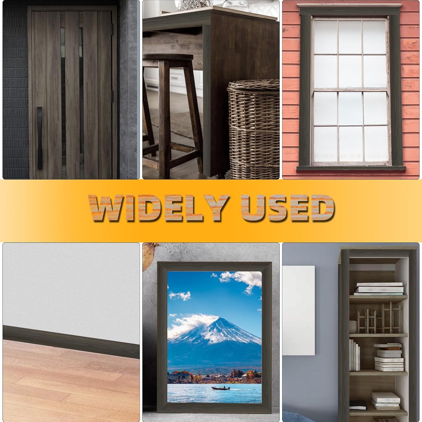 GSCIT Club Red Walnut Wallpaper, 24 inch X 15ft Self Adhesive Wood Grain Repair Tape Patch for Tables, Chairs, Baseboards, Doors, Windows, Floors, Handicraft DIY.