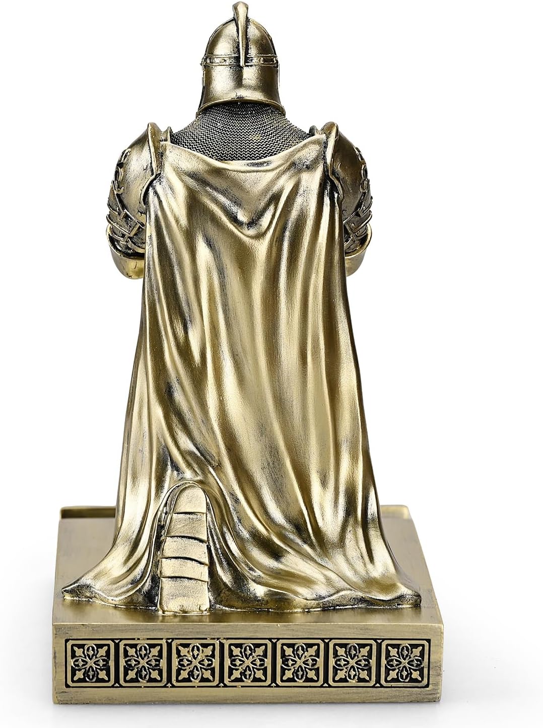 King's Guard Watch Display Stand Eyeglass Jewelry Bracelet Necklace Holder Trays Towers Resin Pen Holder Warrior Knight Mobile Phone Stand for Office & Home (Bronze)