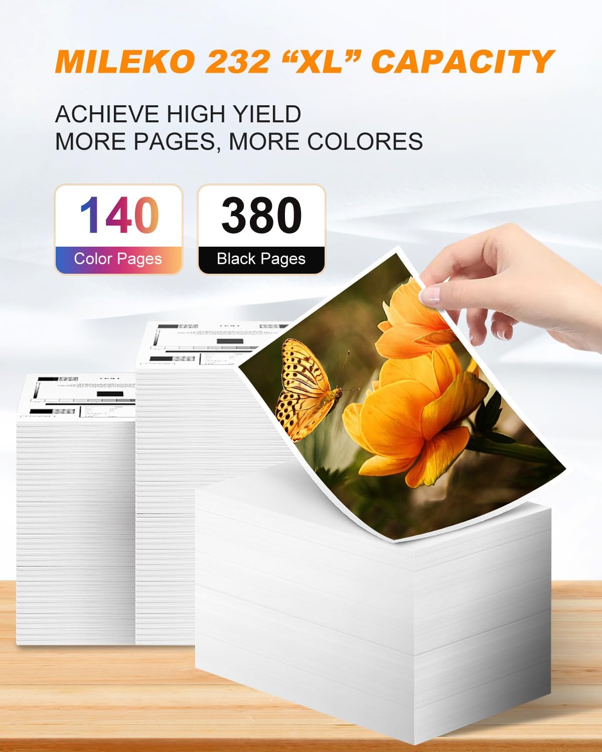 232XL Ink Cartridges Combo Pack Remanufactured Replacement for Epson 232 Ink Cartridge for Epson 232 232XL 232 XL T232 to use with Epson XP-4205 XP-4200 Workforce WF-2930 WF-2950 Printer (4 Pack