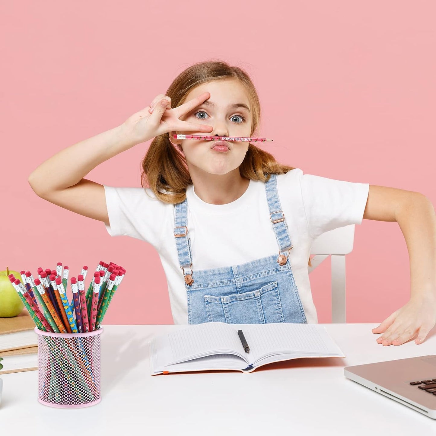 240 Pcs Scented Pencils Bulk for Kids Inspirational Motivational Cute Fun Fruit Wood Smelly Graphite Pencils with Erasers for School Classroom Office Students Girls Boys Gifts Supplies