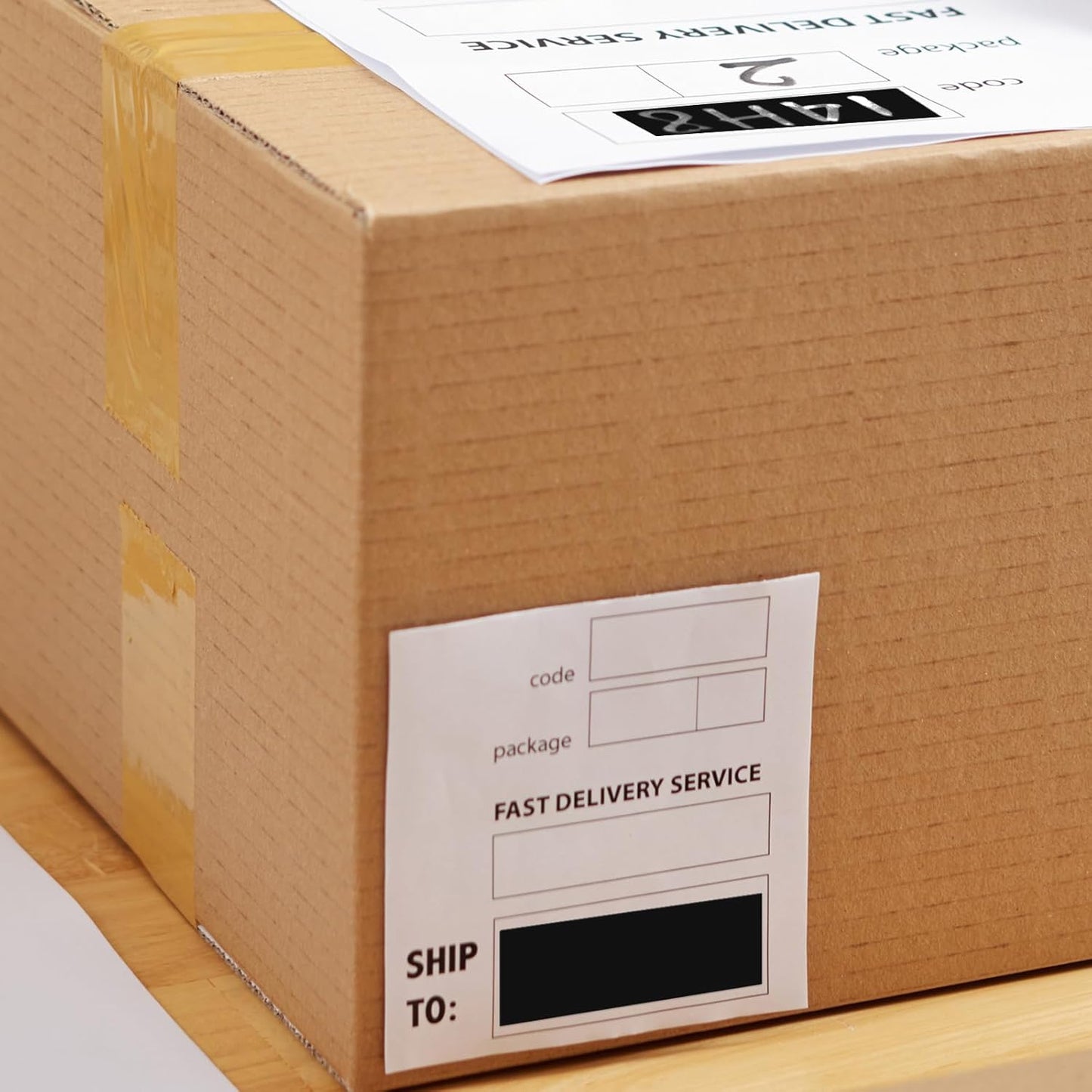 Black Rectangle Stickers 3 x 1 Inch Color Coding Labels Vinyl Roll Self-Adhesive Waterproof Removable 500 PCS