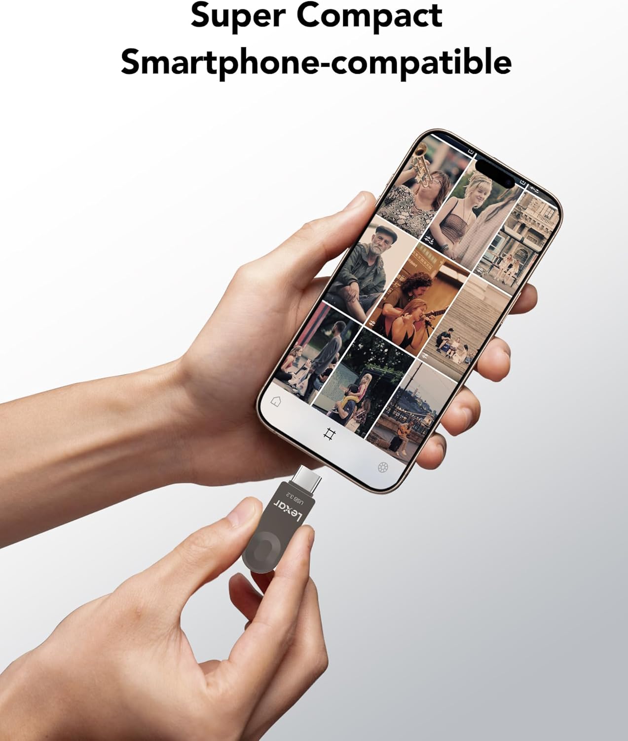 Lexar E32C 128GB Type-C USB Flash Drive, USB-A&USB-C 3.2 Gen 1 Dual Drive OTG 100MB/s Read, Thumb Drive Swivel Design Jump Drive for USB 3.0/2.0, Memory Stick for Android Smartphone, Laptop, PC