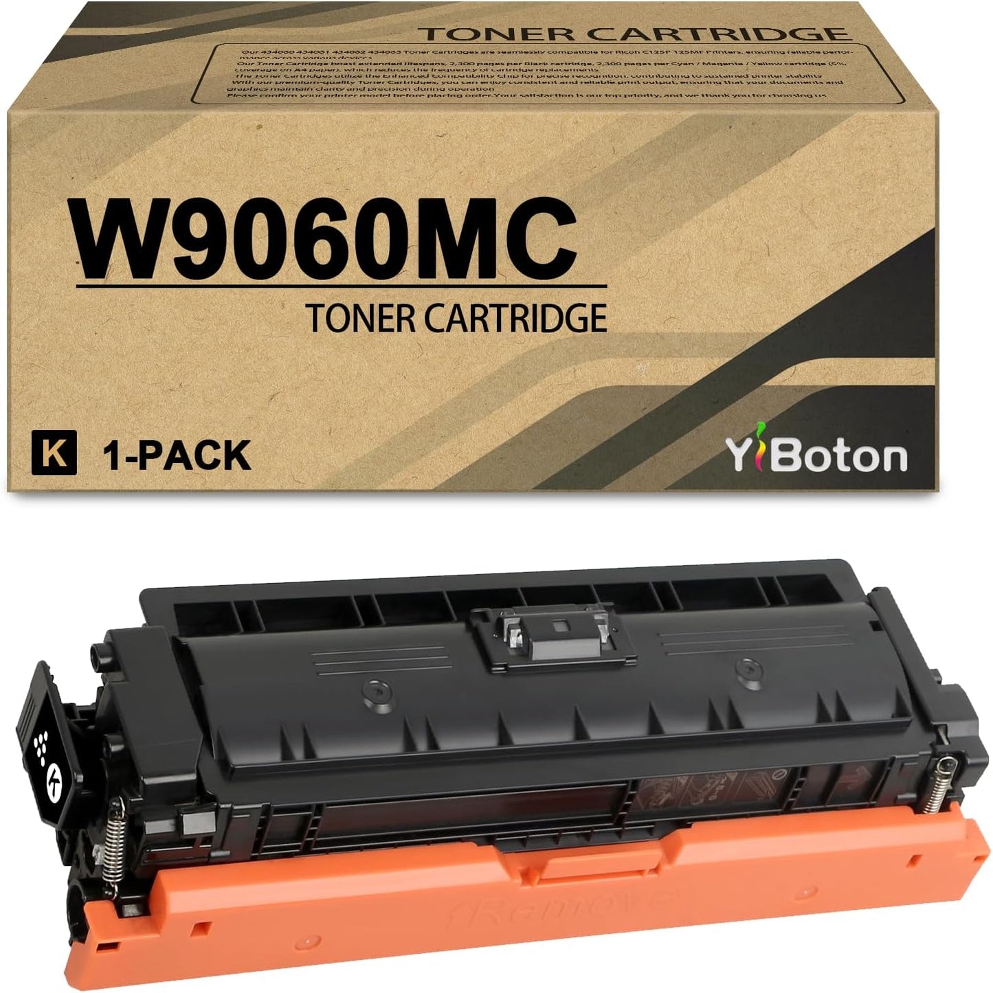 W9060 W9060MC Black Extra High Capacity Toner Cartridge Compatible for HP W9060MC Toner for Color Managed E55040 E55040DW E57540dn E57540 E57540C Series Printer