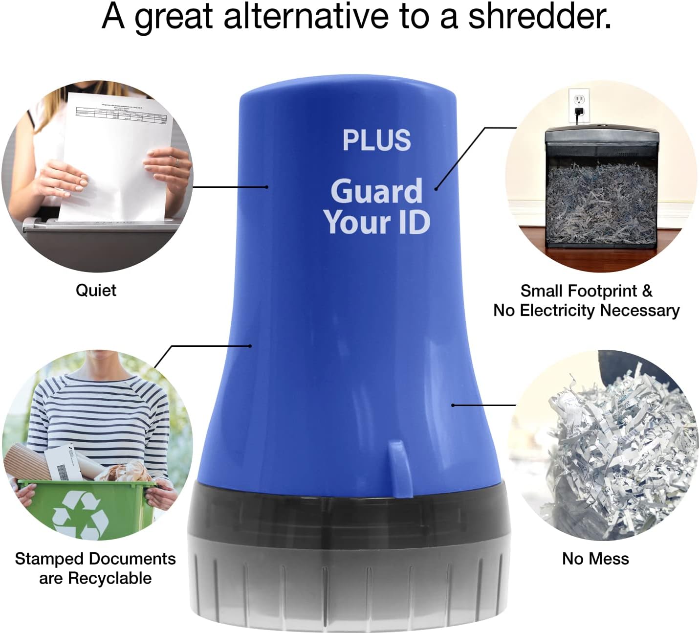 Wide Advanced Security Roller by Guard Your ID for Fast and Easy Privacy Protection, As Seen on TV (3-Pack, Blue)