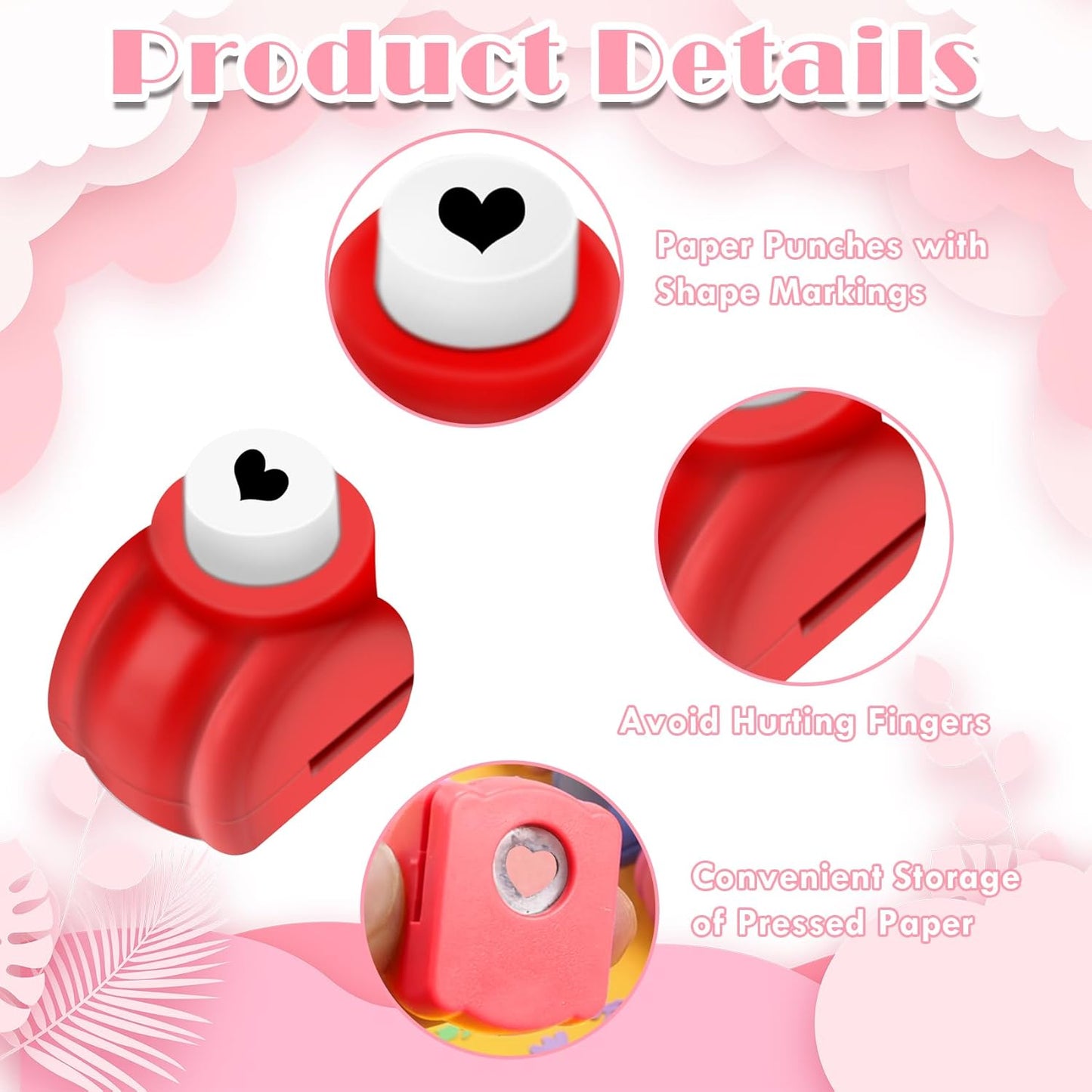 Paper Punches, Punch Craft Set Punches, Hole Punch Shapes Scrapbooking Supplies for Kindergarten Teacher Office Supplies and DIY Arts (Classic Mini 20pcs)