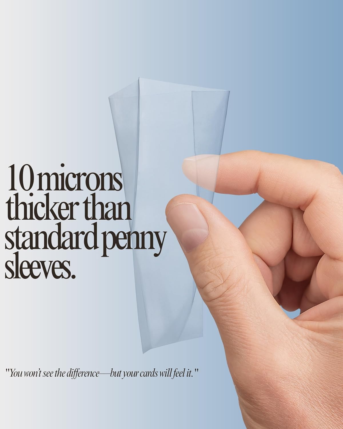 TitanShield 500 Count 60-Microns Thickness Soft Penny Card Sleeves 2-5/8” x 3-5/8” (67x94mm), Ultra Clear (500 Count)