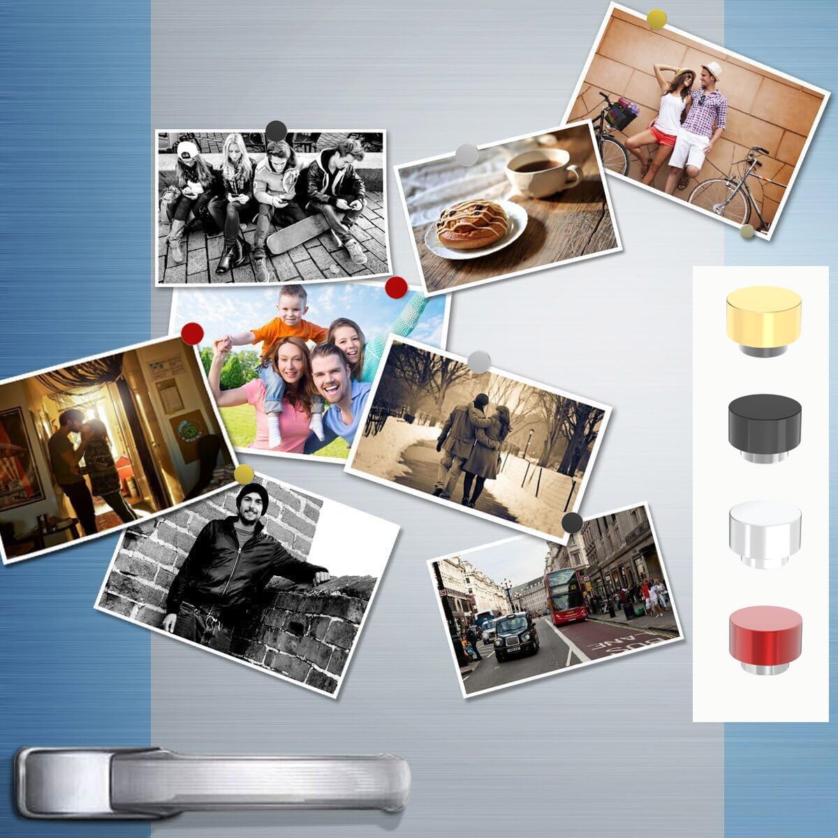 Super Strong N52 Rare Earth Refrigerator Magnets - 20 Pack, Colorful Fridge Magnets,Cute Decorative Magnet,Powerful Magnet for Office, Kitchen, Glass Board, Whiteboard, Dry Erase Board