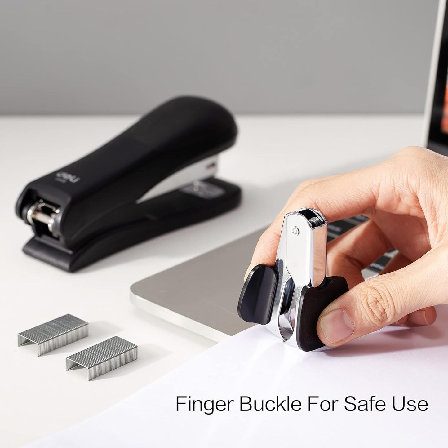 Deli Stapler Value Pack, Desktop Standard Staplers, 20 Sheet Capacity, Includes Staples & Staple Remover, Black