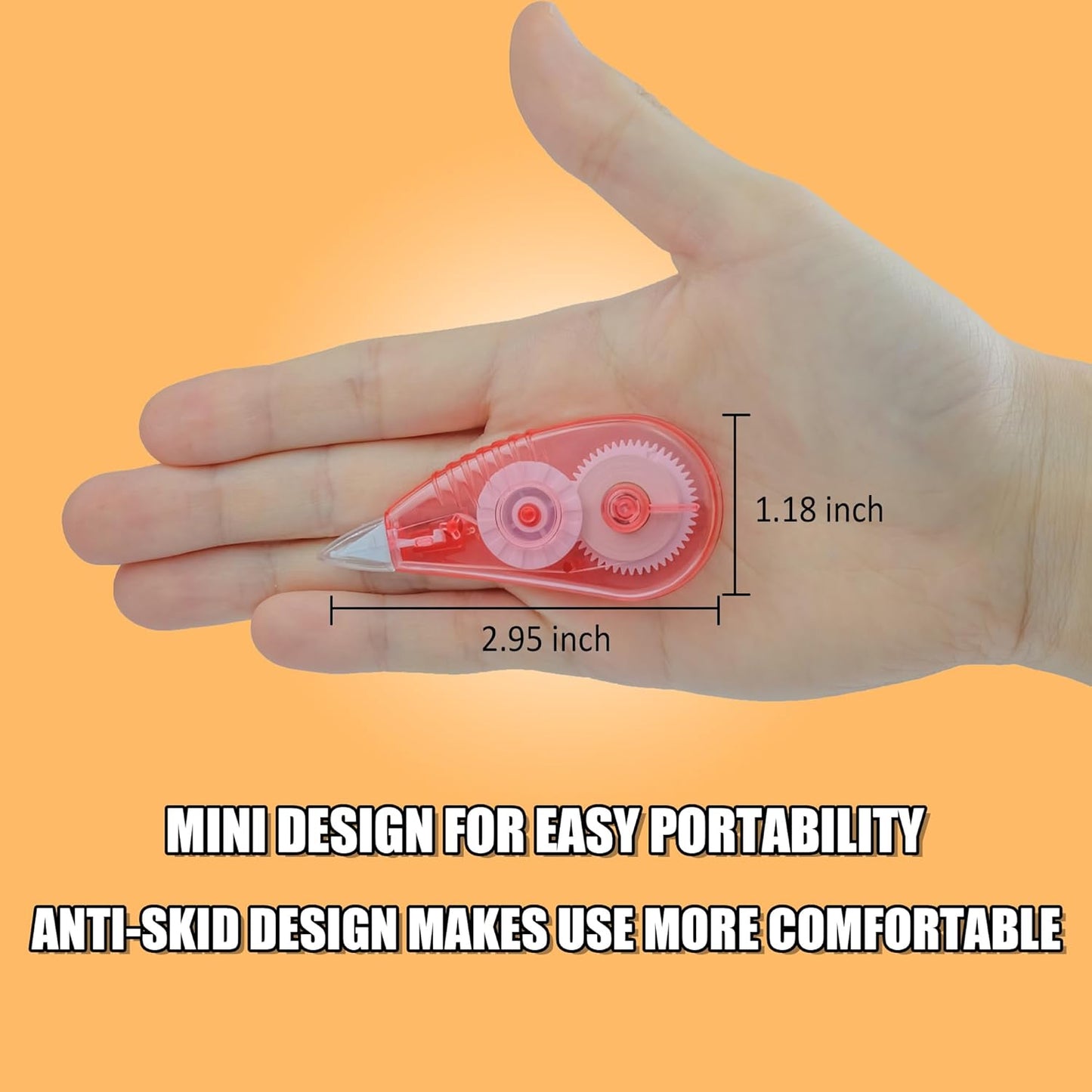 White Correction Tape, 12 Pack, 13.13 Feet Correction Tape for School And Office, Easy To Use Applicator for Instant Corrections