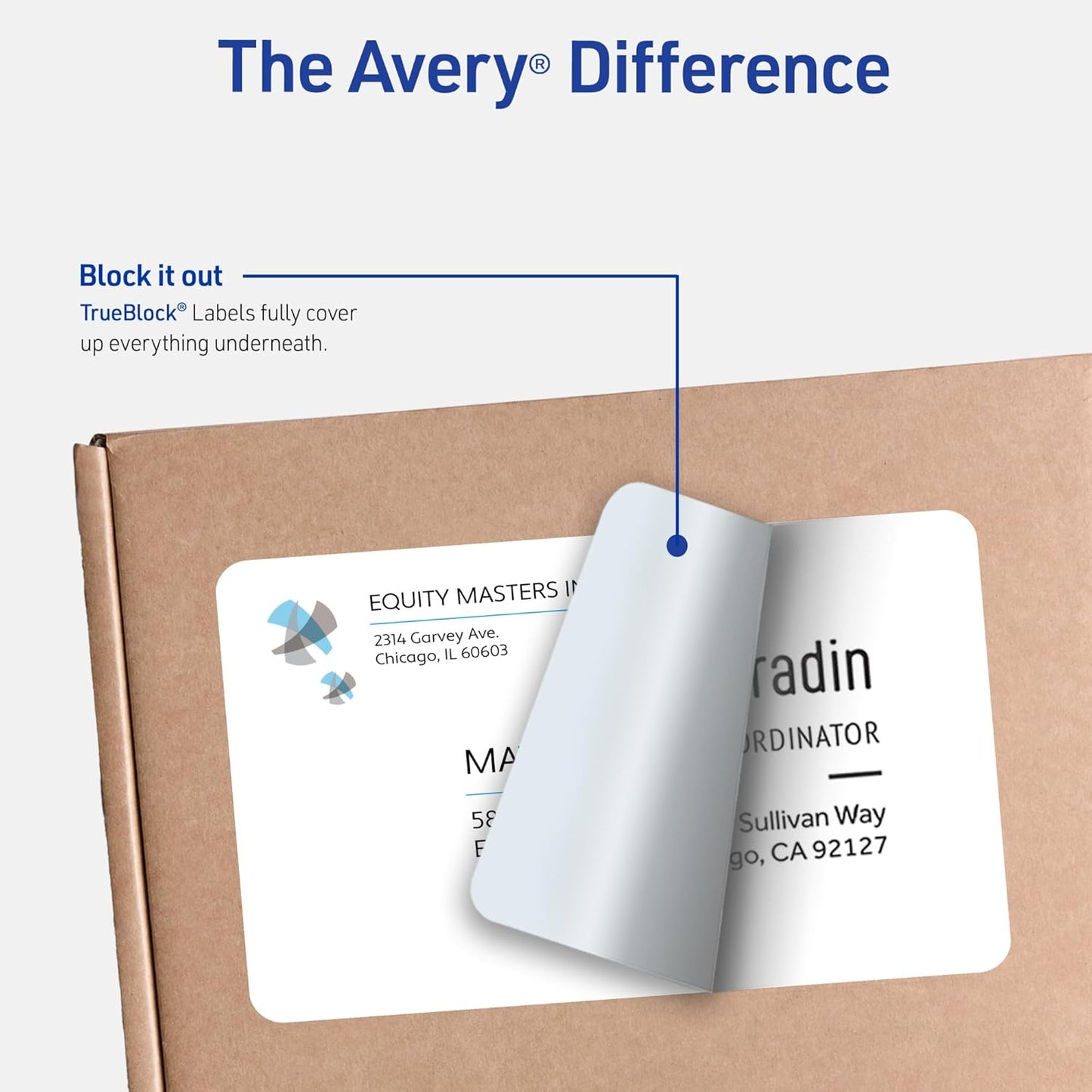 Avery Half-Sheet Printable Shipping Labels, 5.5" x 8.5" Customizable Stickers, White, 200 Blank Mailing Labels, Great for Mailing, Shipping, Organizing, and More (5126)