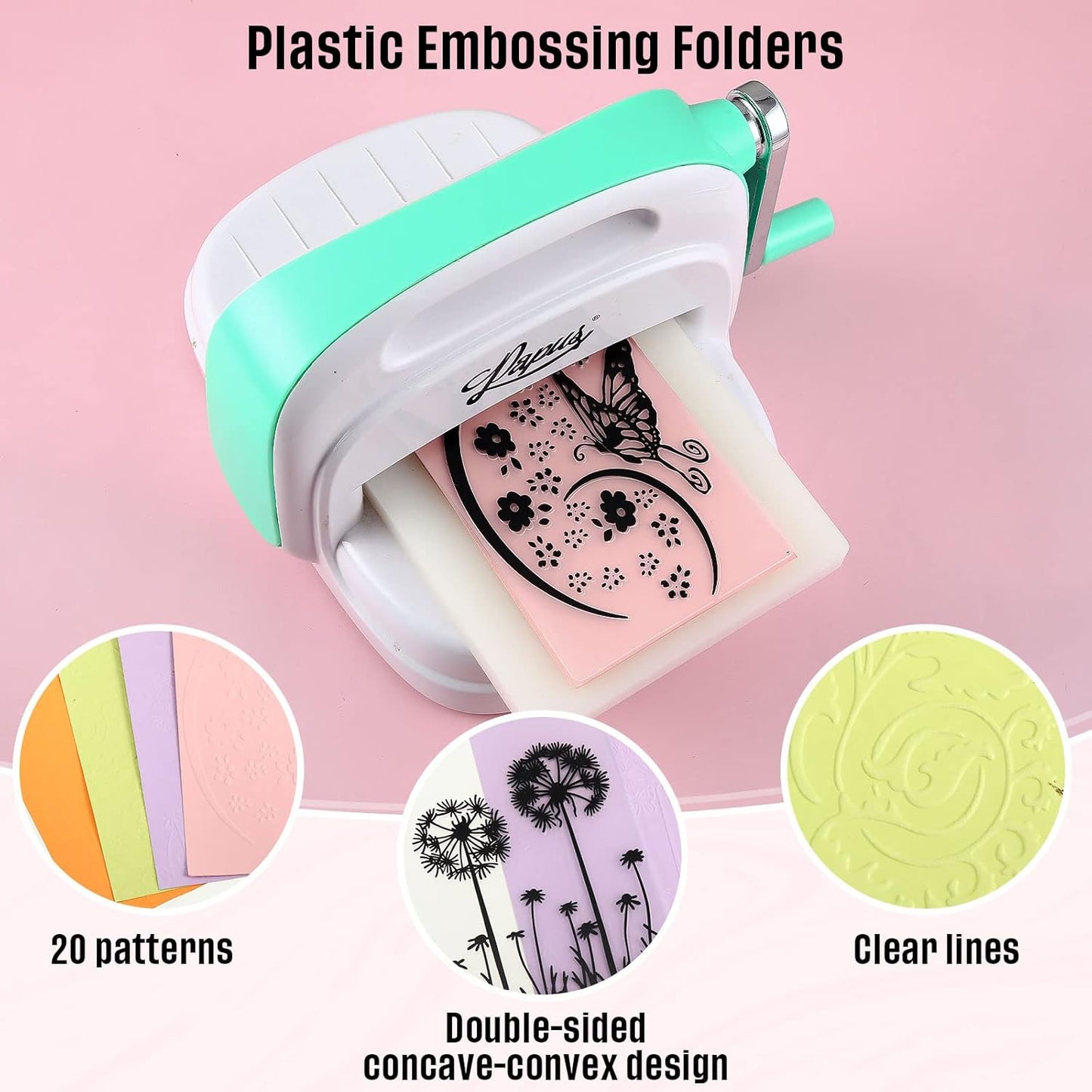 Mumufy 20 Pcs Embossing Folders for Card Making Embossing Stencil Template DIY Plastic Paper Card Decorating Mold for Scrapbook Photo Album DIY Craft, 5.8 x 3.9 Inch(Vintage)