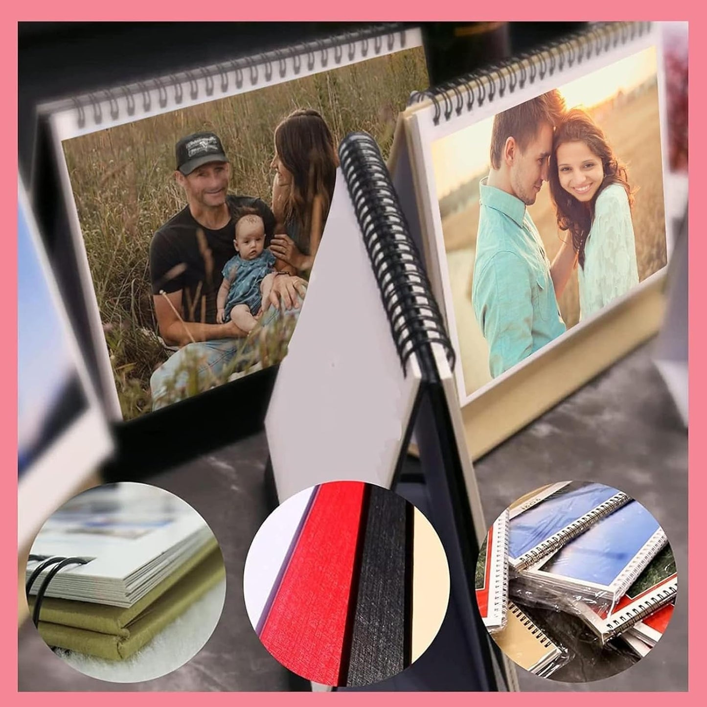 Custom Calendar 2026 for Home & Office - Print Your 13 Memories,Make Your Own Personalized Calendar Customized Christmas Gift &use your photo (Desk Calendar, 2 Packs)