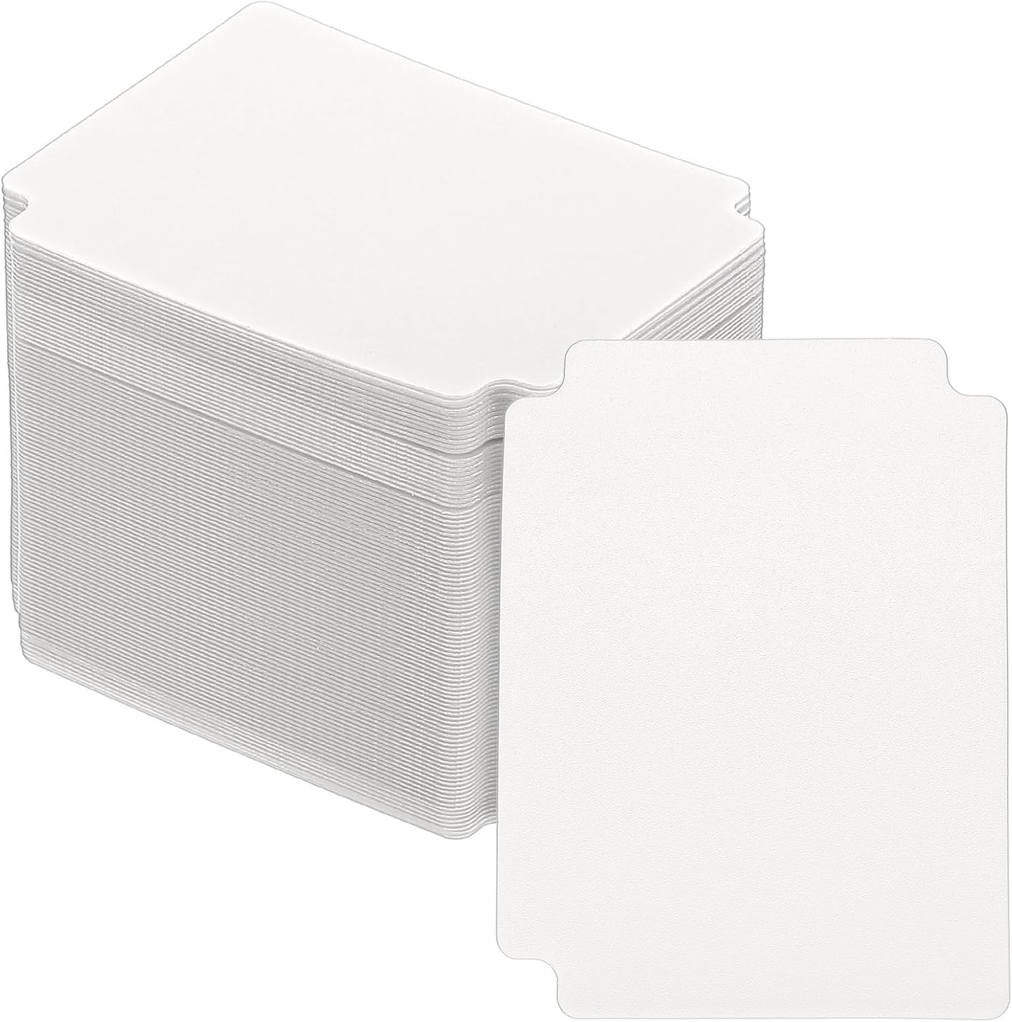 PATIKIL Trading Card Dividers, 100 Pcs Index Card Football Card Sorter Storage Boxes Organizer Tray Accessories for Sports Game Baseball Card, White