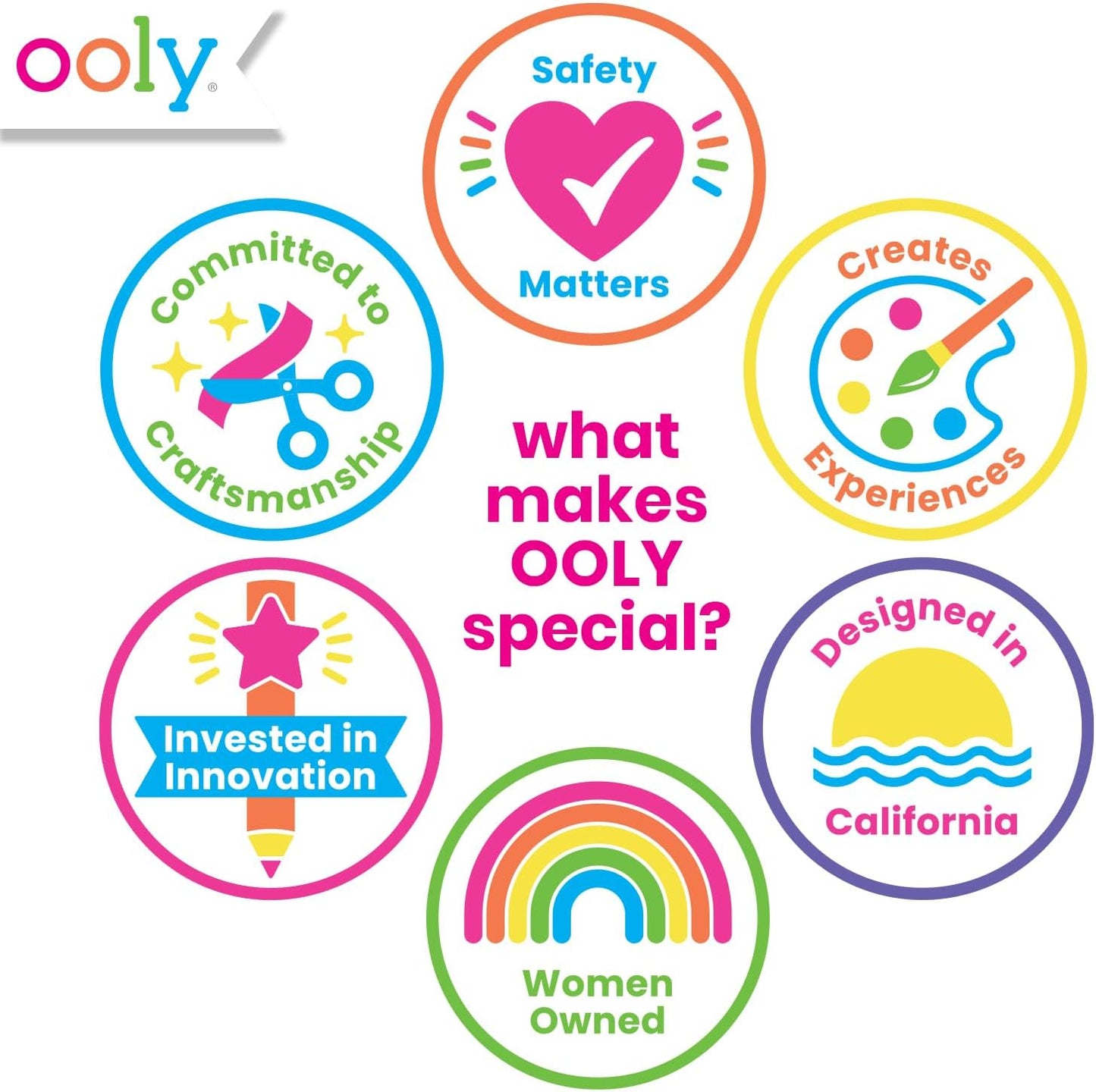 Ooly Make No Mistake Glittery Erasable Markers, 12 Sparkle Markers that are Mess Free that You Can Erase, Colorful Back to School Supplies for Any Arts & Crafts