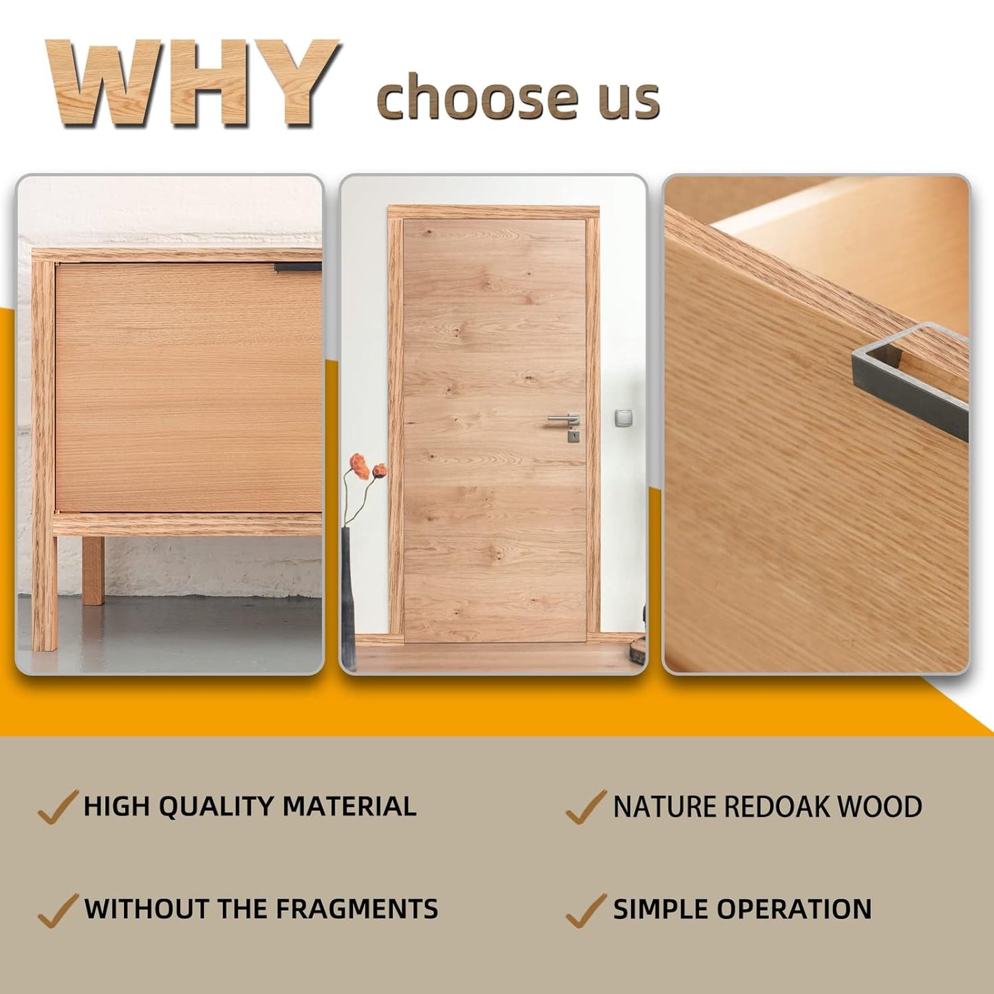 GSCIT Club Red Oak Edge Banding, 1 inch x 250ft roll of Veneer Plywood Edge Banding Preglued Flexible, Wood Tape Banding for Cabinet Repair