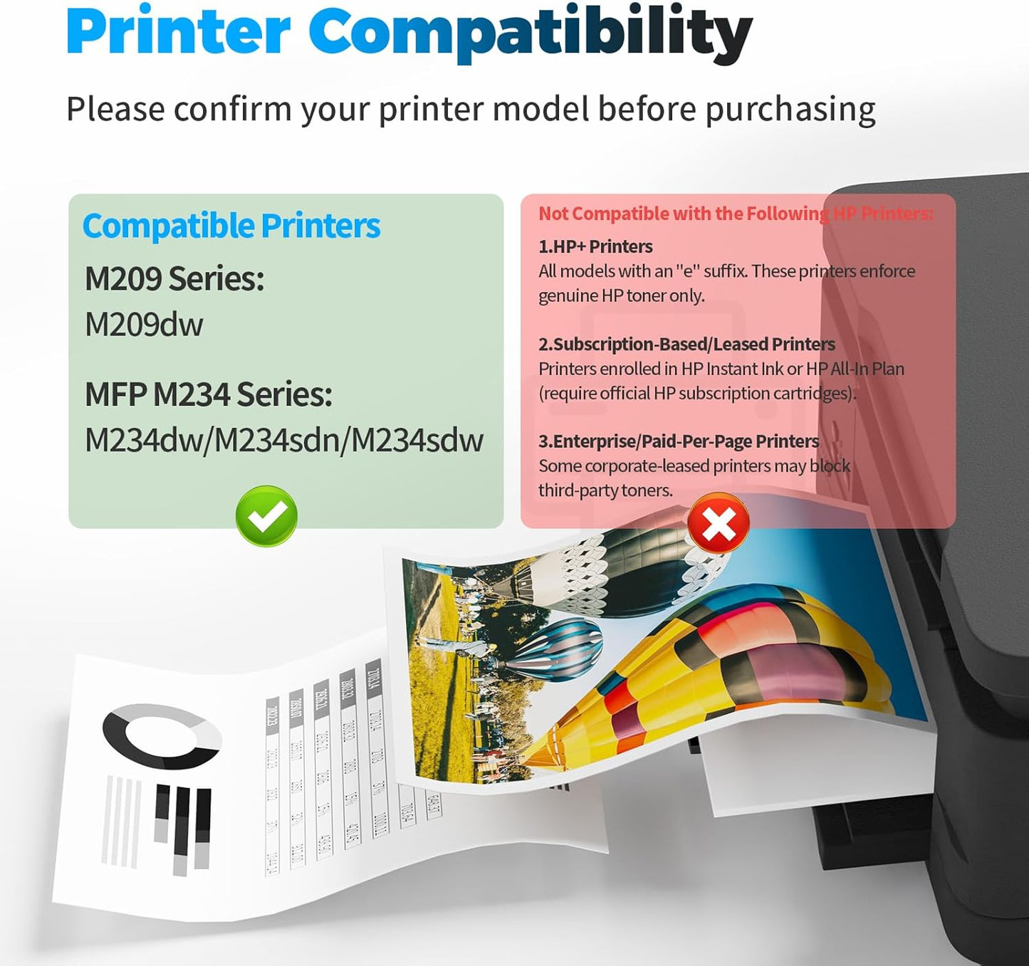 134X Toner Cartridge 2 Black (with Chip) Replacement for HP 134X W1340X 134A W1340A Compatible for HP M209dw MFP M234dw M234sdn M234sdw Printer (2 Black )