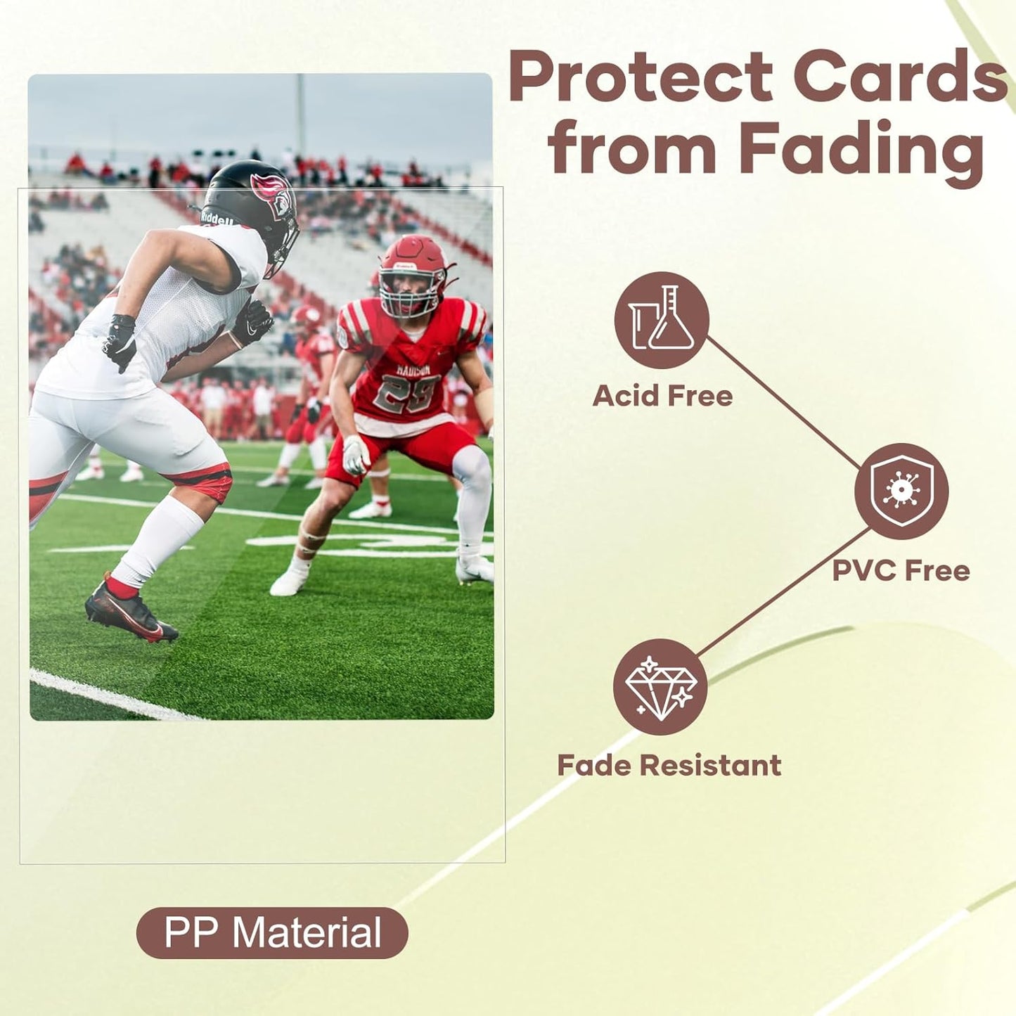 Mlikero 10000 Count Card Sleeves, Clear Soft Trading Card Sleeves, Polypropylene (PP), Fit for MTG, TCG, Baseball, Football, Game Cards