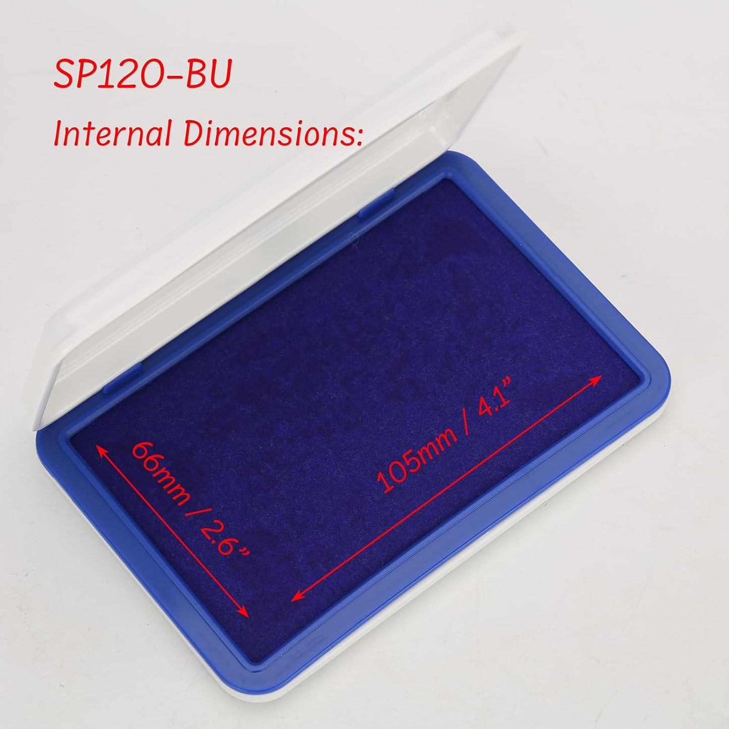 Ink Pads for Stamps | Blue Ink Stamp Pad | Rubber Stamps Ink Pad - Premium Quality Felt Pad for Stamps | Stamp Pads | Medium Size