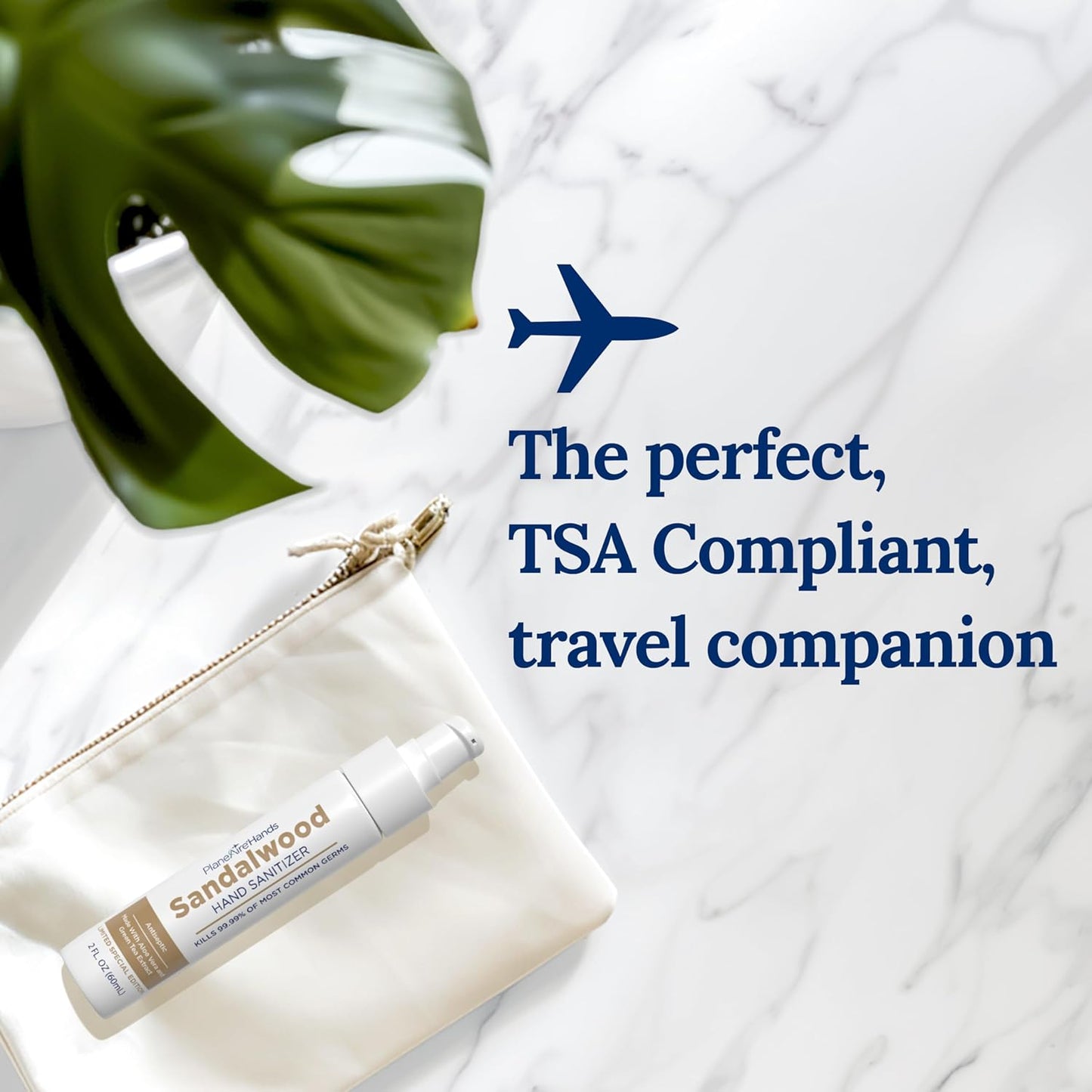 Sandalwood Lotion Hand Sanitizer | Travel Essential | TSA-Approved | Moisturizing Hand Lotion | Plant-Based and Vegan | Made with Essential Oils | Travel Size | 6-Pack