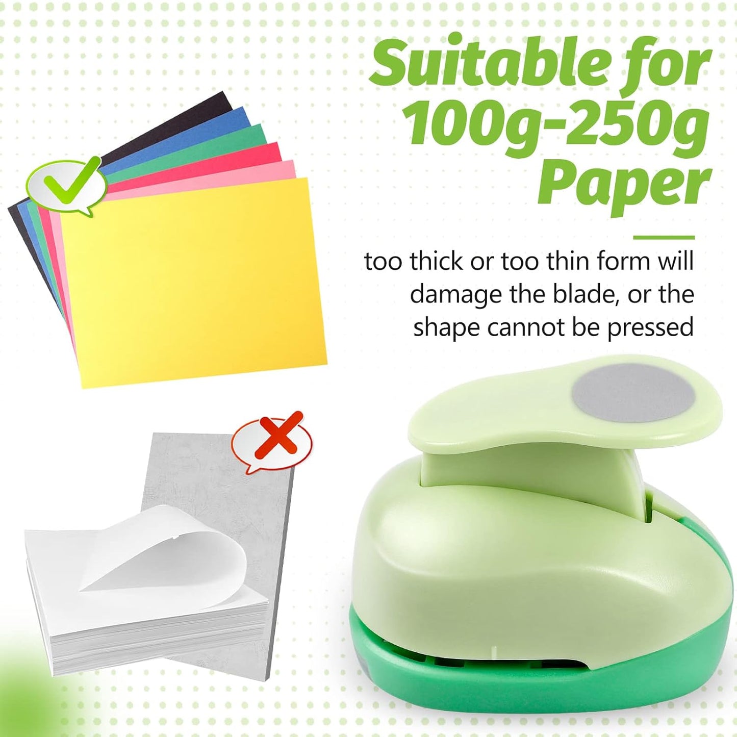 UCEC Circle Punch, 2+1.5+1 Inch Paper Punch, 3 Pcs Paper Punches for Crafting, Round Hole Punch, Circle Cutter for Scrapbook, Cards, DIY Albums Photos