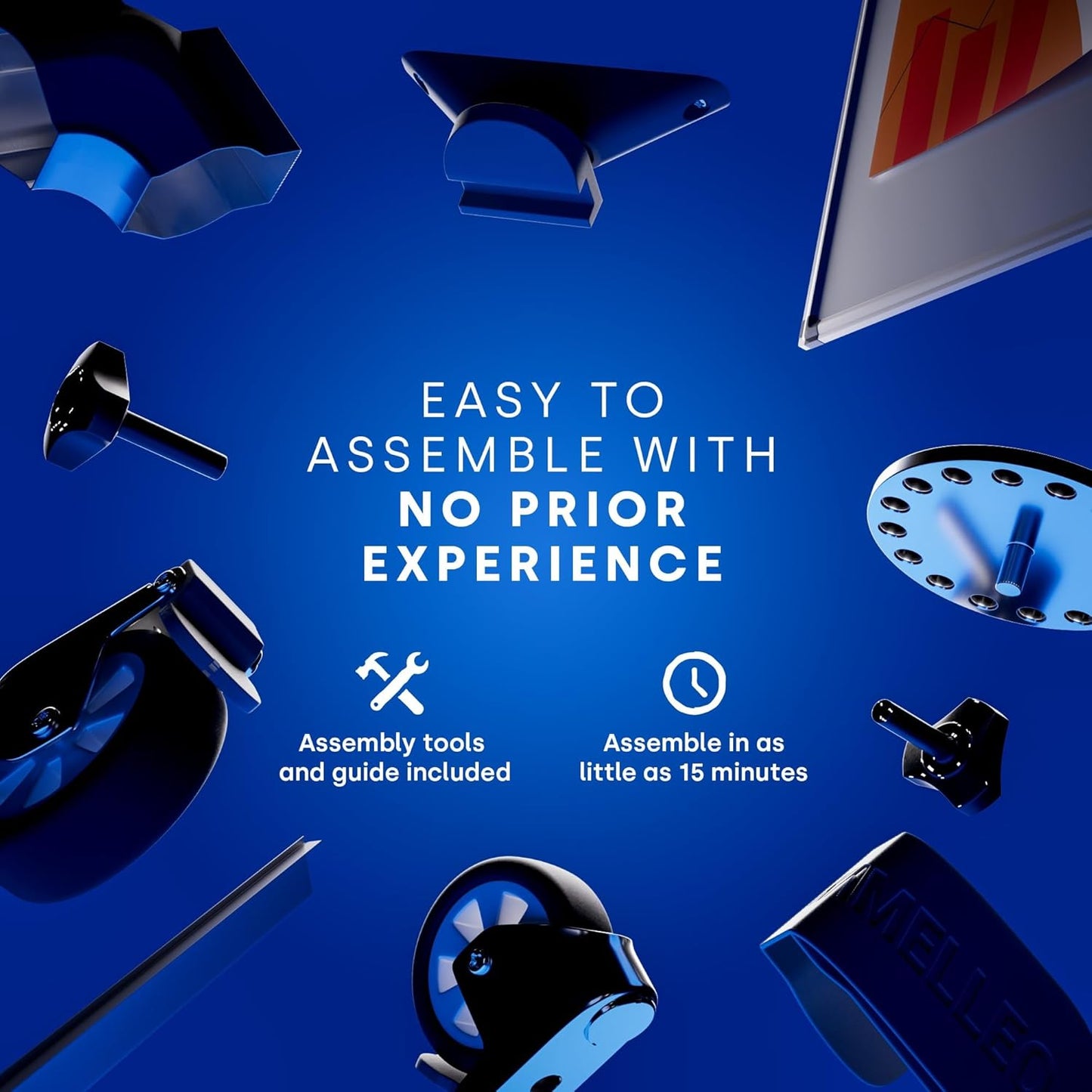 Rolling Dry Erase Board 70 x 36 - Large Portable Magnetic Whiteboard with Stand - Double Sided Easel Style Whiteboard with Wheels - Mobile Standing White Board for Office, Classroom & Home