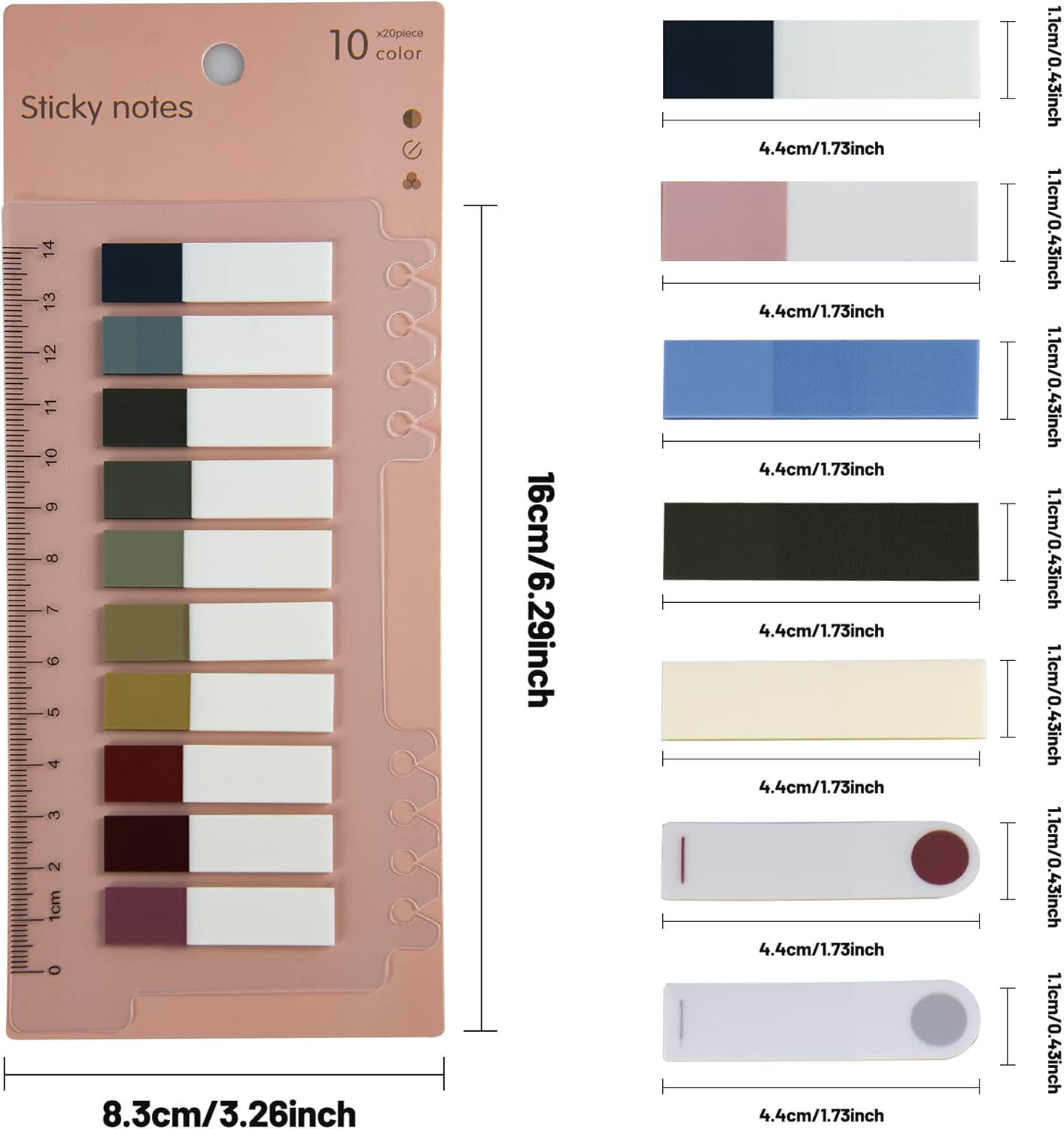 Golcellia Sticky Tabs,Sticky Note Tabs,Book Tabs,Index Tabs, Page Tabs, Page Markers,60 Colors, 7 Designs,Annotation Tabs,Book Annotation Supplies