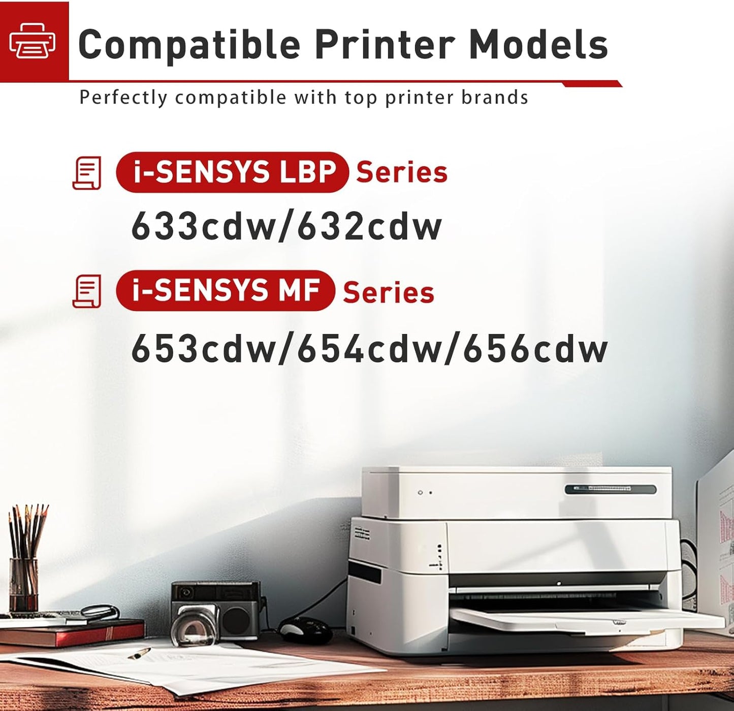 Compatible 067/067H Toner Cartridge Set High Capacity Replacement for Canon 067H/067 Toner Work with ImageClass MF656Cdw MF653Cdw MF654Cdw LBP632Cdw LBP633Cdw Printers(067 Toner ,4Pack)