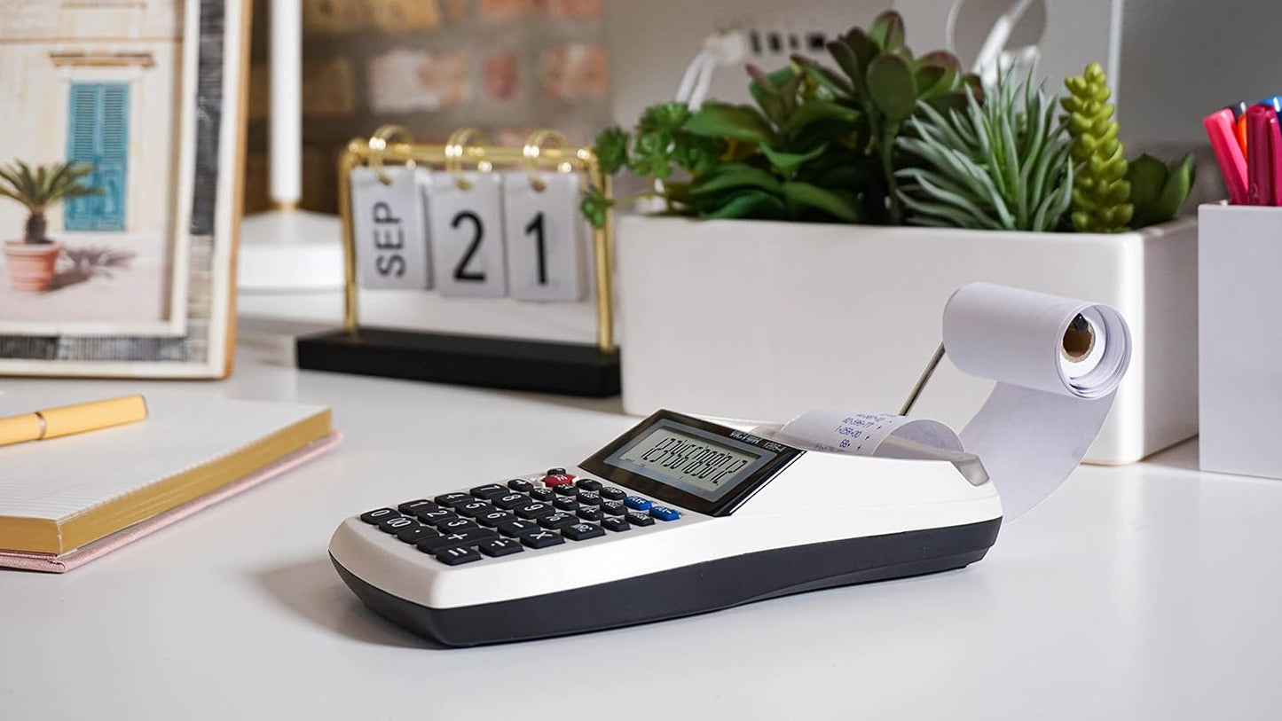 Victor 1205-4 12 Digit Portable Palm/Desktop Commercial Printing Calculator, 1.8" x 4" x 8"