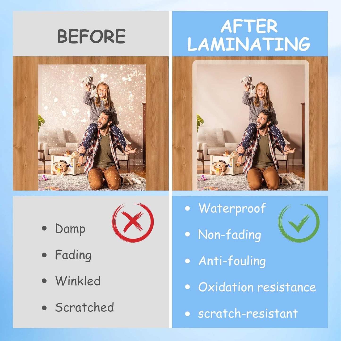 [5mil 200 Pack] InpourPack Laminating Pouches, 5 Mil Clear Thermal Laminating Pouches 9 x 11.5 Inch Laminating Sheets for Laminator, Holds 8.5 x 11 Inch Sheets