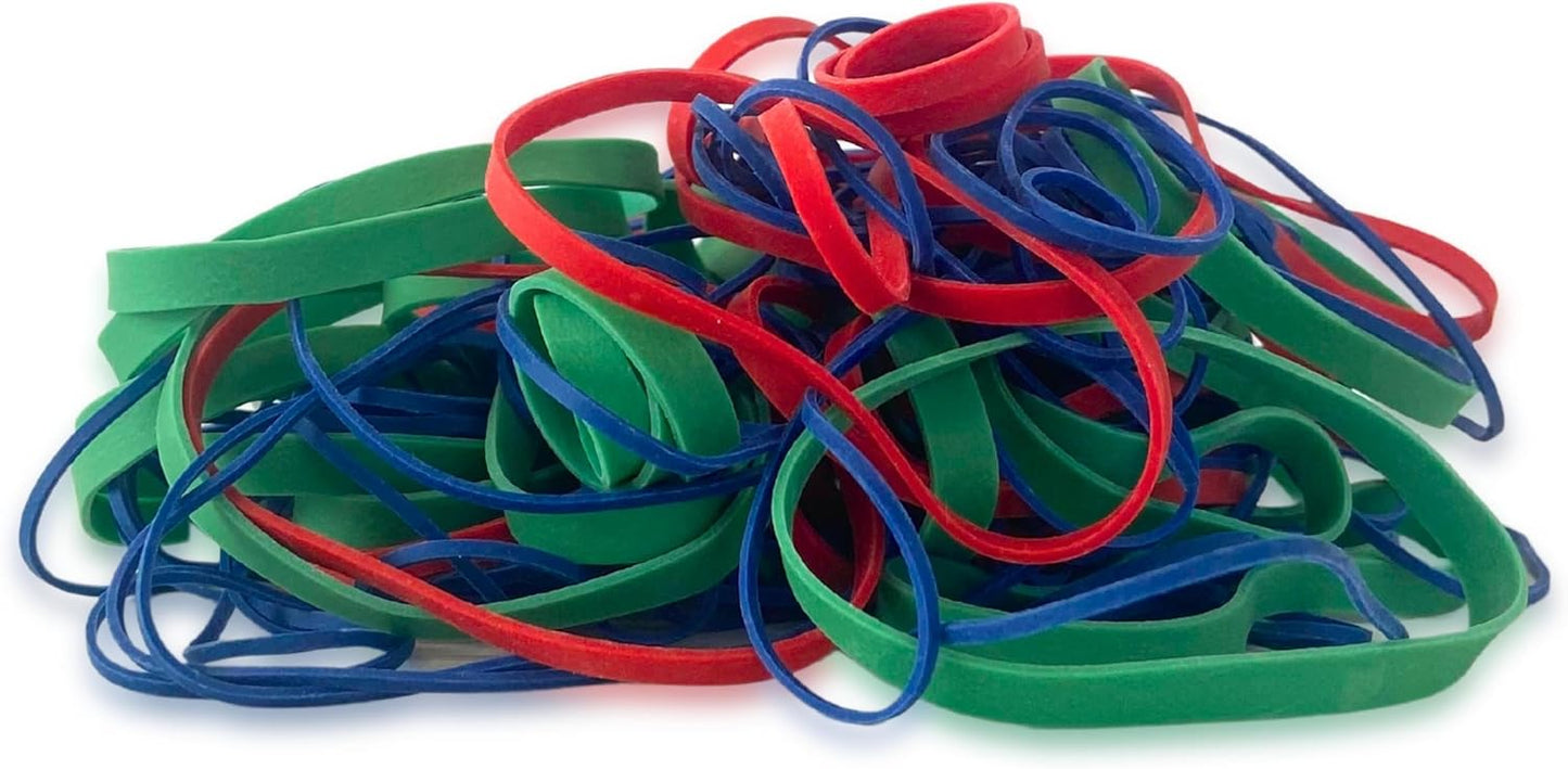 Upgrade Office Supply UPG22754PK2 Rubber Bands, Assorted Size and Colors, 1/4 lb 2-Pack, USA