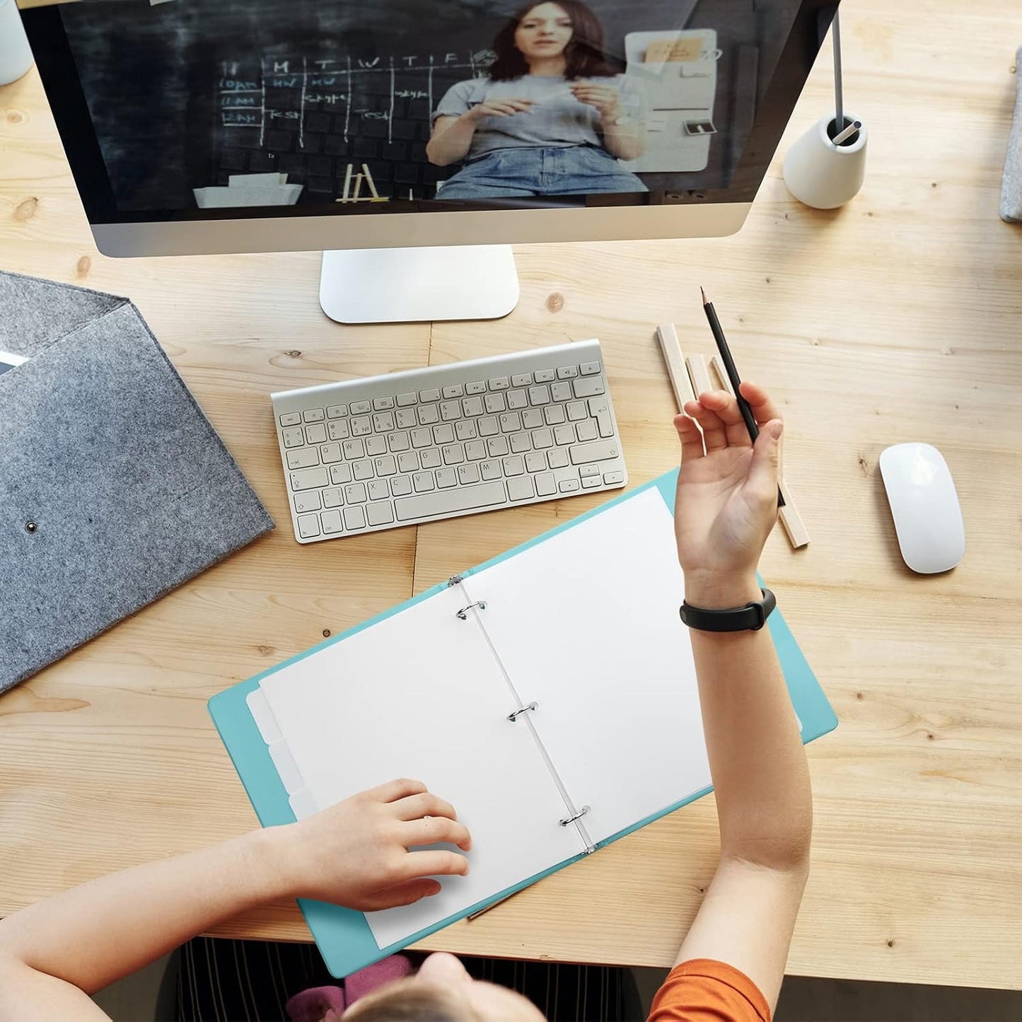 3 Ring Binder Dividers with 5 Tabs, Write & Erase Plastic Binder Dividers Durable 3 Hole Punch Dividers Letter-Size 1/5 Cut Big Tabs Dividers, 5 Set, 25 Dividers Total