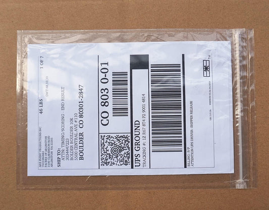 BEUYI Premium 6.7'' x 10'' Resealable Adhesive Shipping Label/documents Pouches (400 Pack)