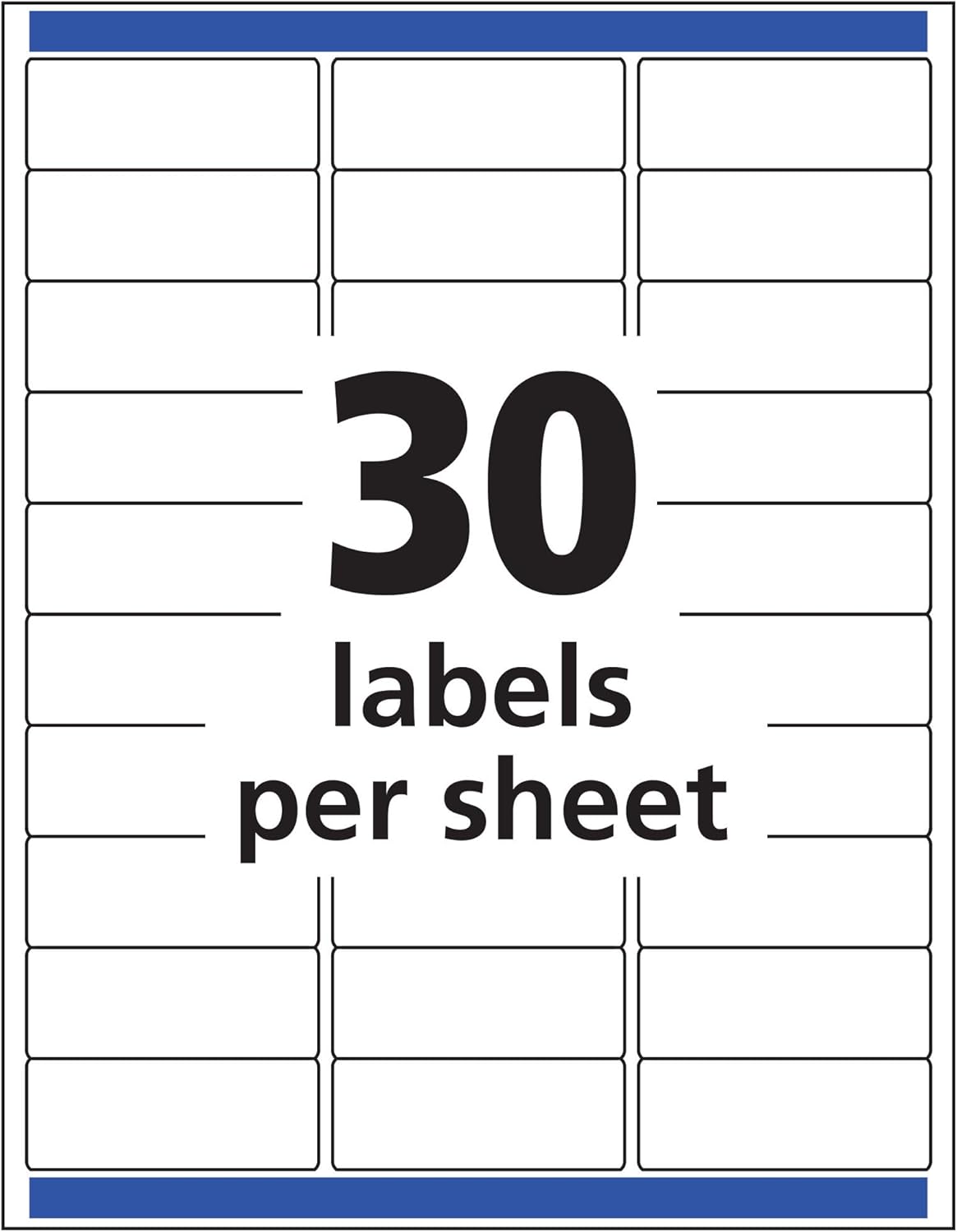 Avery Printable Address Labels with Sure Feed, 1" x 2-5/8", Matte Clear, 300 Blank Mailing Labels (18660)