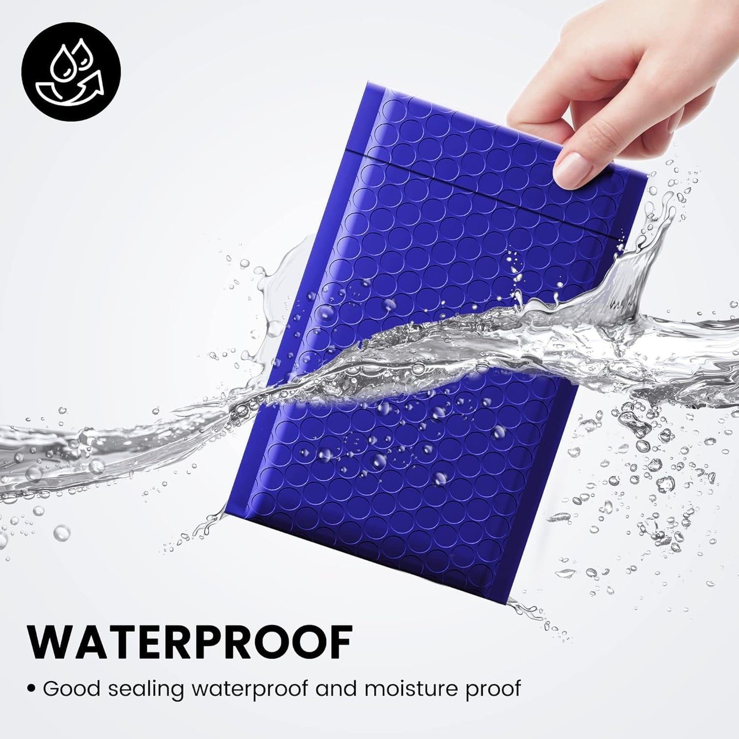 Fuxury Bubble Mailer 800Pcs 4x8 Bubble Mailers Bulk Royal Blue Shipping Padded Envelopes Usable Size 4x7” Waterproof Mailing Envelopes for Mailing,Packaging, Small Business #000