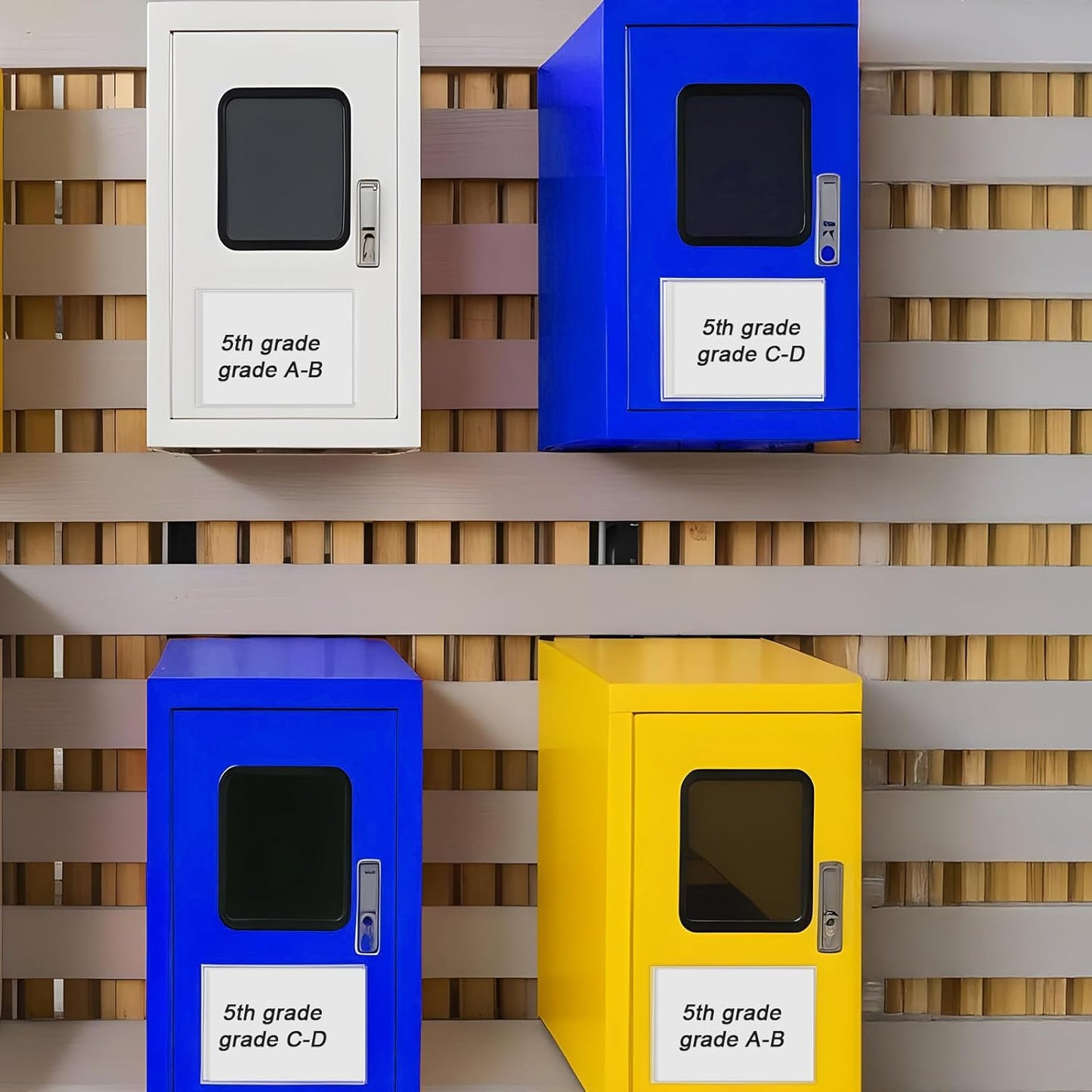 50 Pcs Magnetic Sign Holder Pallet Rack 5.5 x 3.5 Inches Magnetic Label Holder Clear Double Sided Window Display Frame Easy Front Opening for Window Door Office Schedule Store Home