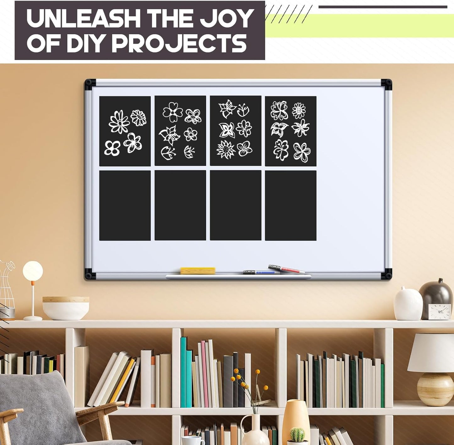 30 Pcs Non Adhesive Magnetic Sheet 5 x 7 Inch for Die Storage Flexible Magnetic Sheets Plain Sheet for Arts and Crafts Scrapbooking DIY Photography, Easy to Cut and Organize