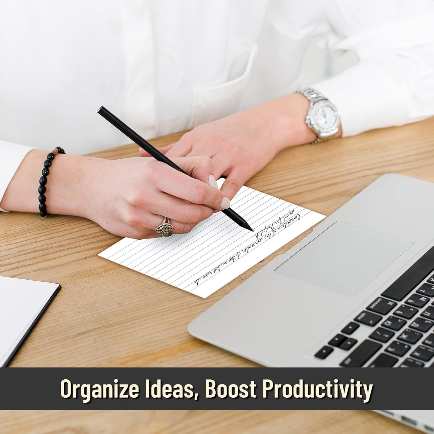 200 Pcs Index Cards 4 x 6 Inch Ruled White Index Cards, College Ruled Flash Cards for School, College, Office and Home Organization, Durable Study To Do List Note Cards with Ruled Lines, 5 Pack of 40