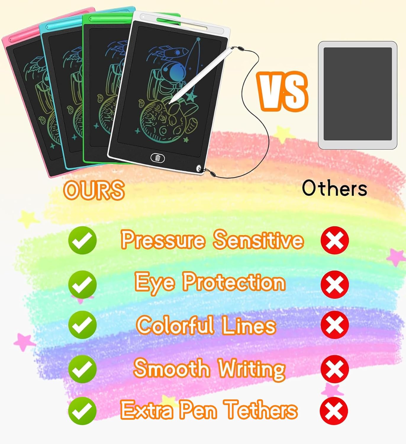 32 Pack LCD Writing Tablet for Kids Drawing Tablet 8.5" Upgraded Drawing Pad Toddler Doodle Board for Kids Learning Drawing Board Writing Tablet Bulk for Party Class