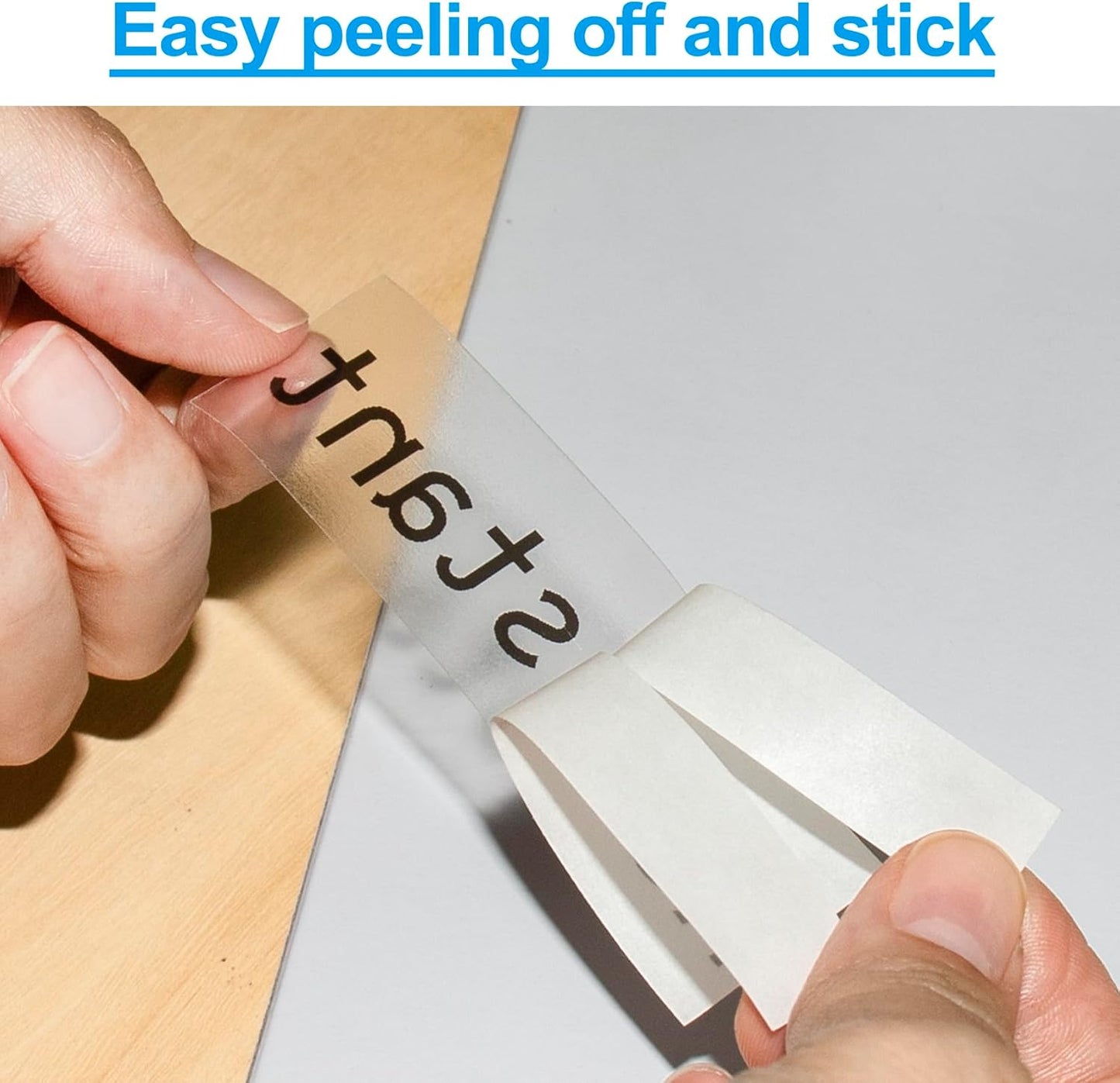 4 Pack TZ Tape 18mm Clear Replace for Brother TZe 0.13-0.7 3.5-18mm Laminated Transparent TZe-141 TZe-142 TZe-143 TZe-145 Black/Red/Blue/White on Clear for P Touch PT-1890 PT-D600 PT-D400