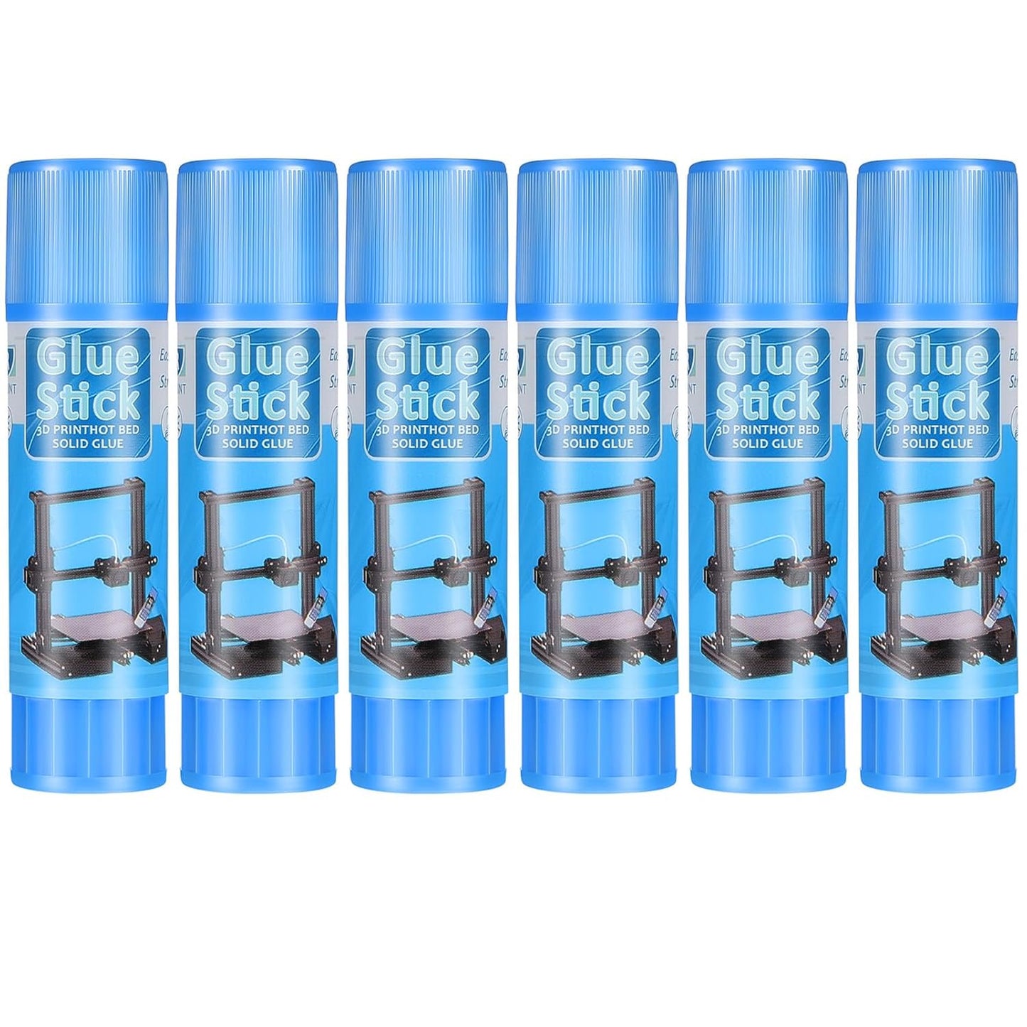 Outus 6 Pack 3D Printer Glue Sticks for Hot Bed PVP 3D Printer Adhesive Solid Glue Sticks for Hot Bed Removing Printing Models
