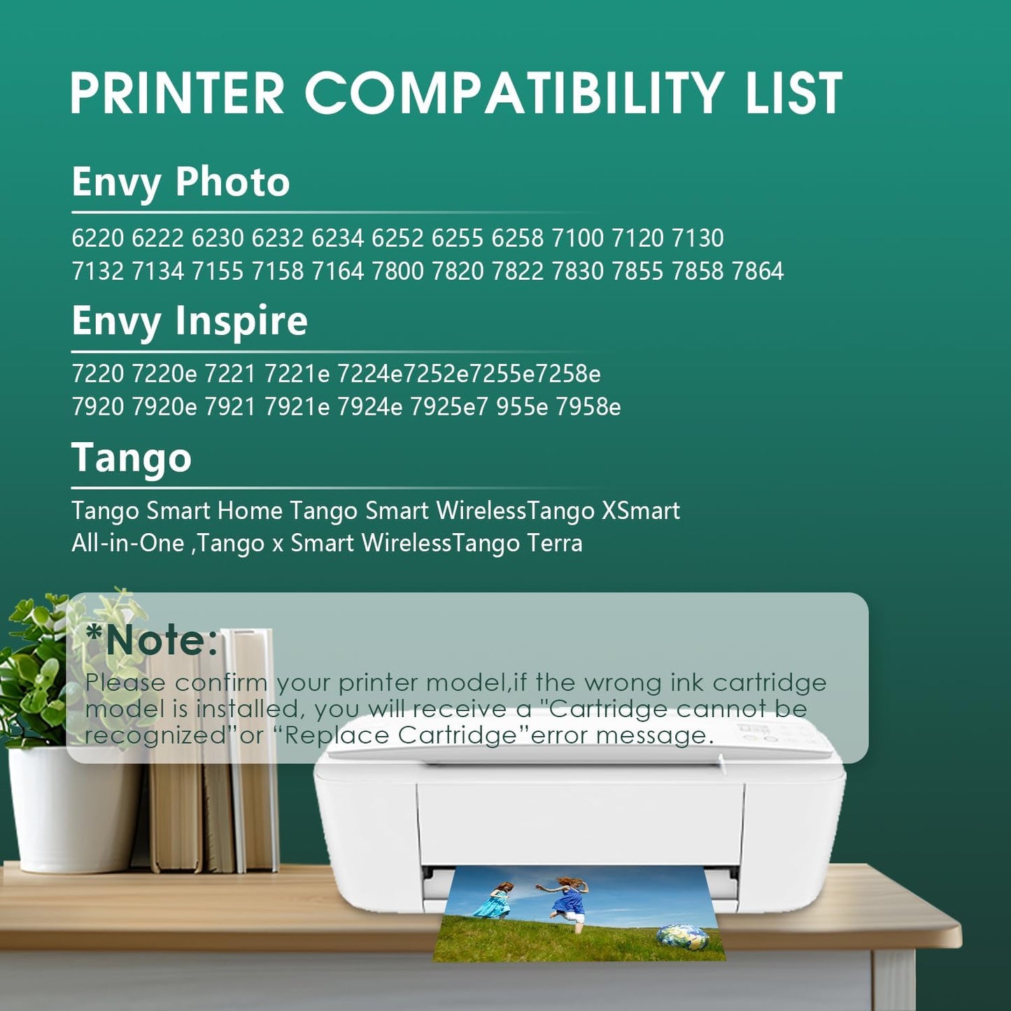 64XL Ink Cartridge for HP Ink 64 XL 64XL Black and Color Combo Pack High Yield Replacement for HP Printers 7858 7855 7120 7155 7158 7164 6255 6252 6232 Envy Inspire 7955e Tango X Printers Combo