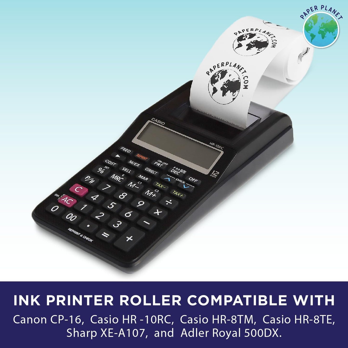 Black Printing Calculator Ribbons Compatible with IR40 by Paper Planet | Replacement Adding Machine Ink Ribbon Compatible with Canon, Casio, Sharp, Adler, and Victor IR40 Adding Machines | 5 Pack