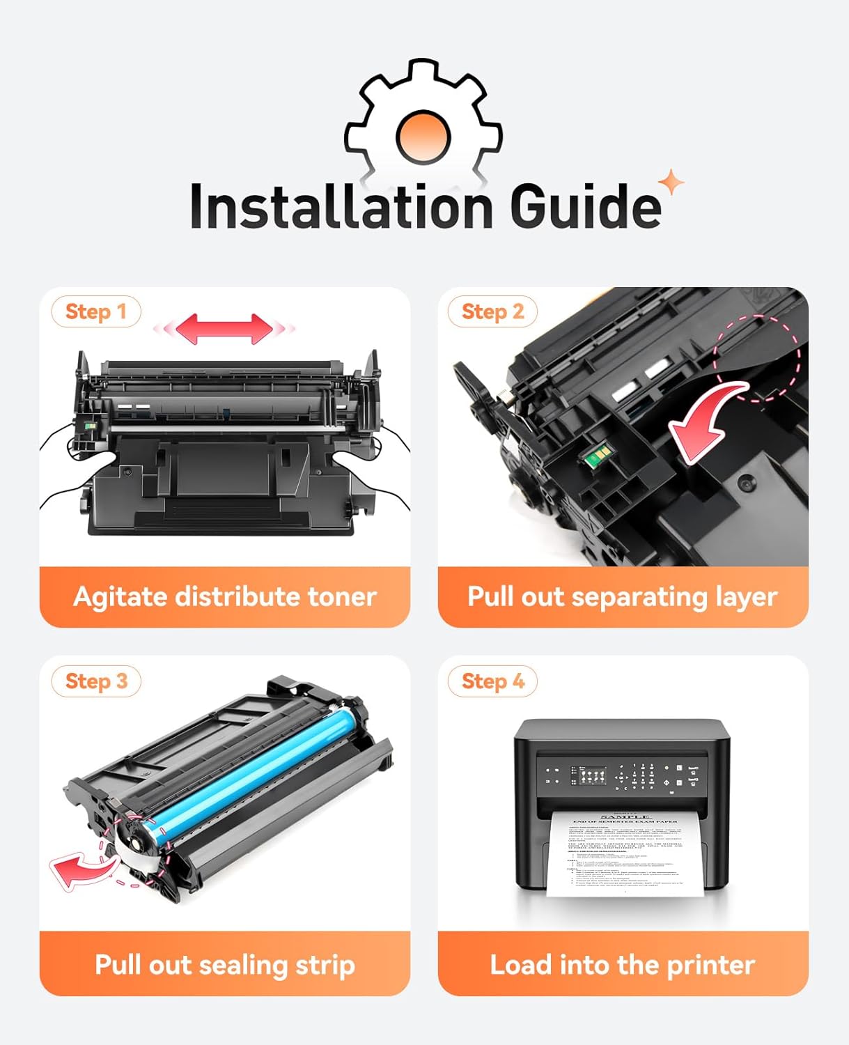 89X Black Toner Cartridge 1-Pack High Yield with Chip Replacement for HP 89X CF289X 89A CF289A Cartridges Compatible with HP LaserJet Enterprise Flow MFP M528c M528z M507dn M507dng M507n M507x Printer