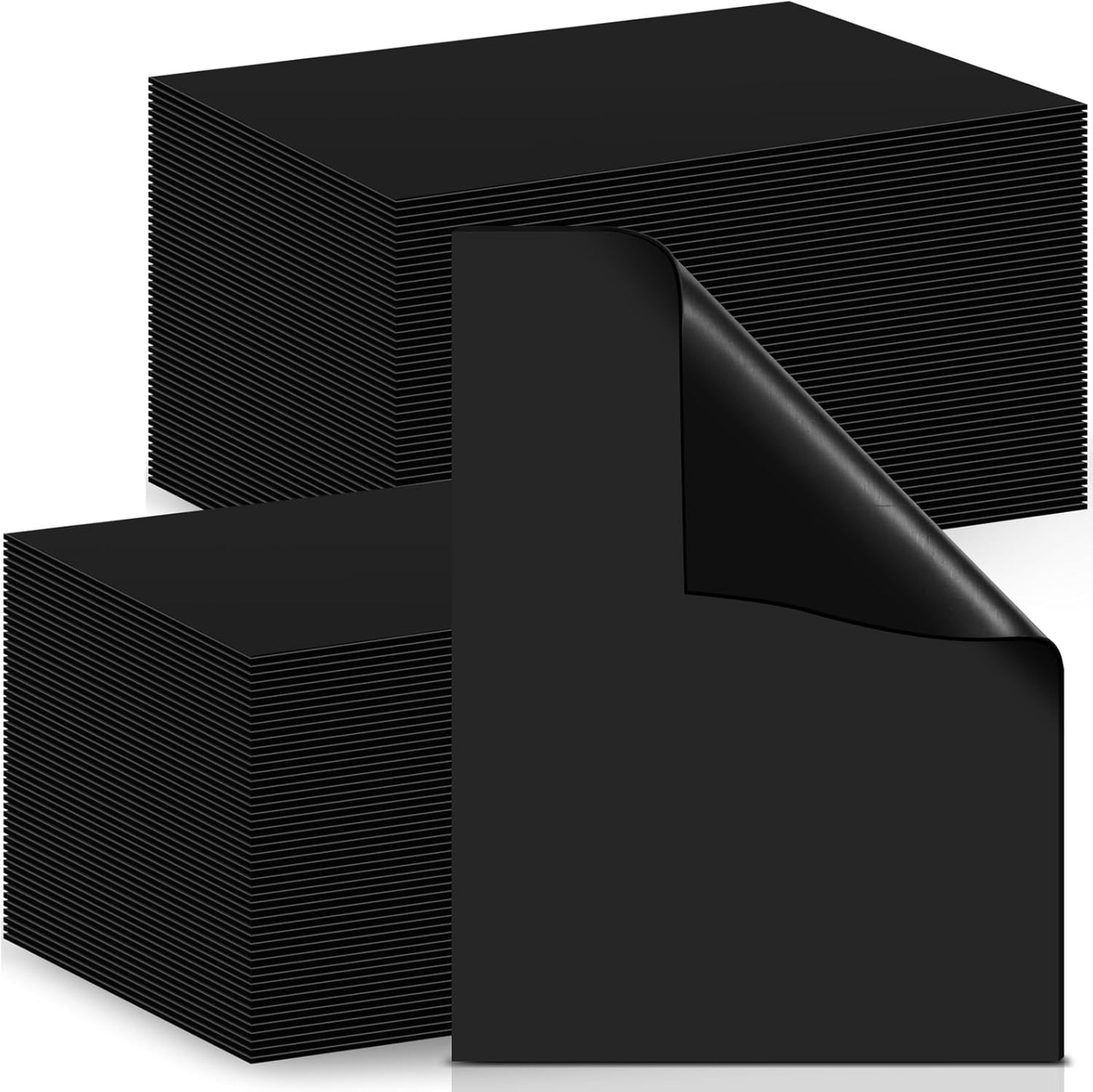 50 Pcs Non Adhesive Magnetic Sheet 5 x 7 Inch for Die Storage Flexible Magnetic Sheets Plain Sheet for Arts and Crafts Scrapbooking DIY Photography, Easy to Cut and Organize