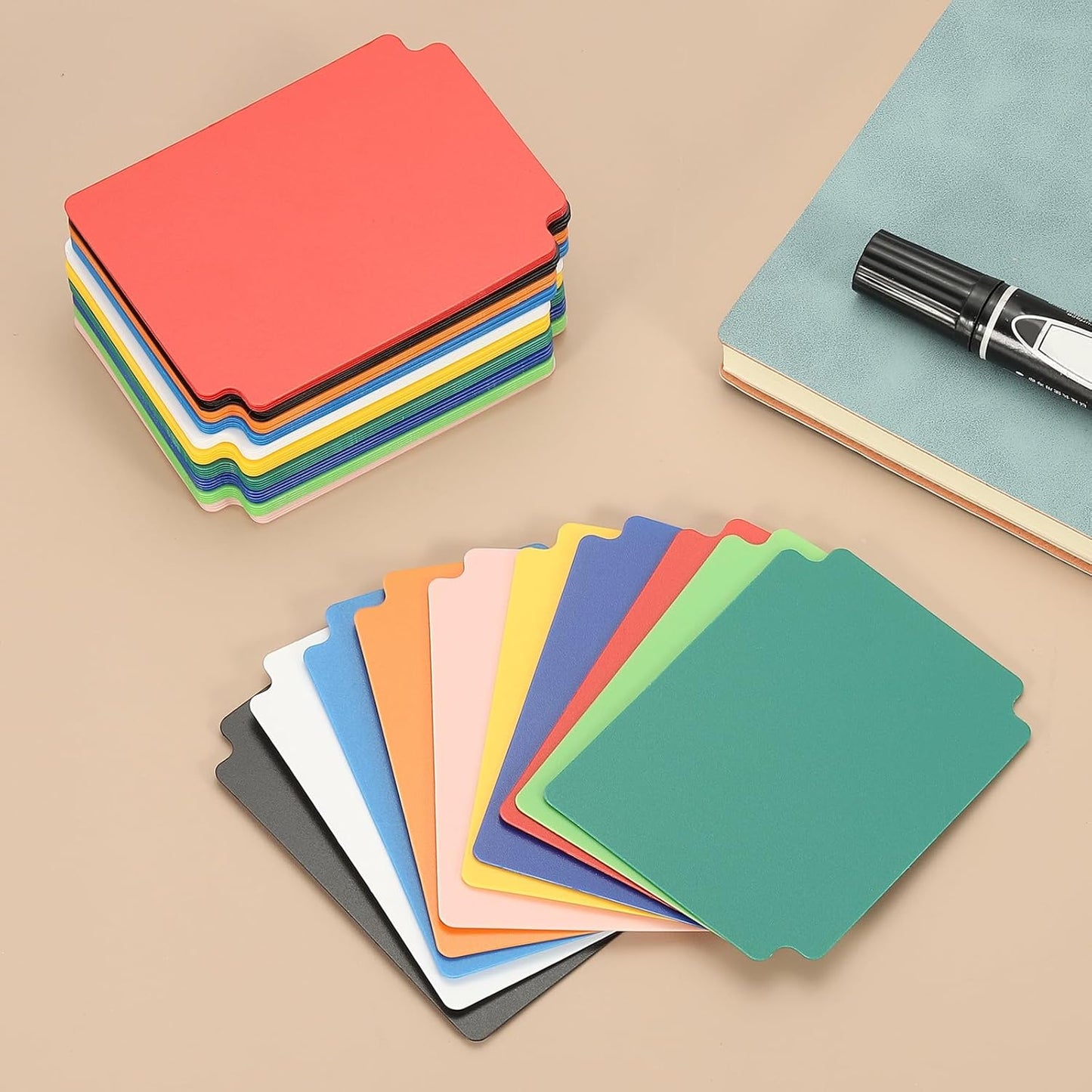 PATIKIL Trading Card Dividers, 100 Pcs Index Card Football Card Sorter Storage Boxes Organizer Tray Accessories for Sports Game Baseball Card, Light Blue