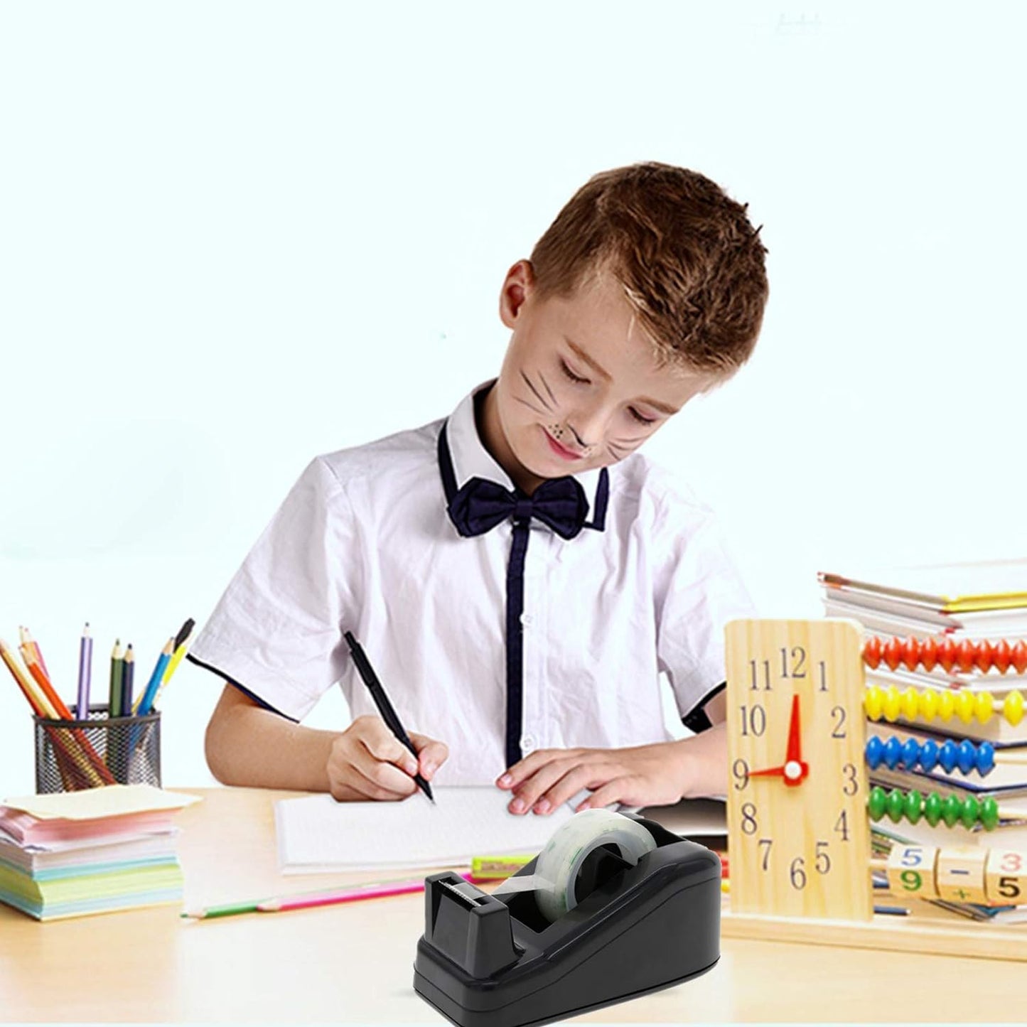 Transparent Tape Refill Rolls for Dispenser, Tear by Hand,48 Rolls x 900 inches