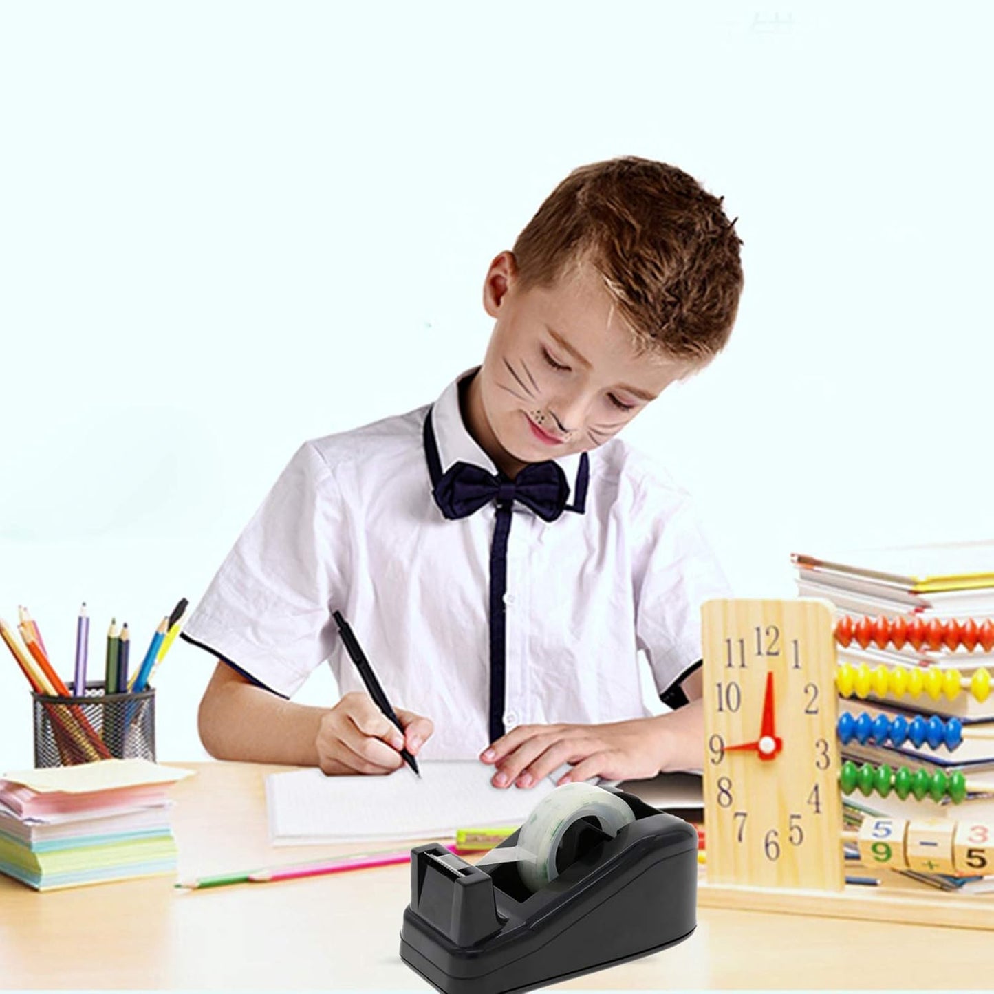 Transparent Tape Refill Rolls for Dispenser, Tear by Hand,12 Rolls x 900 inches