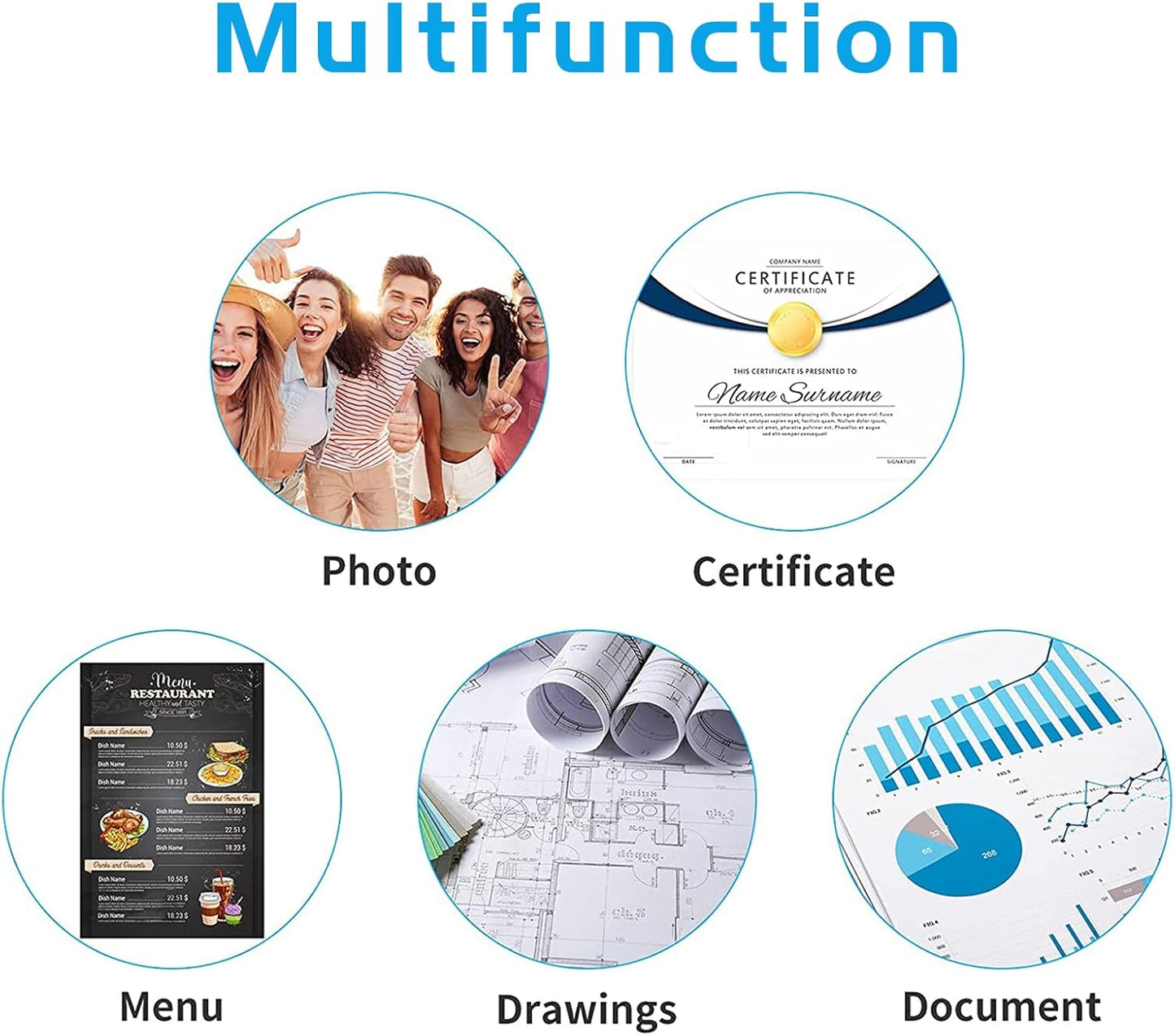 RyhamPaper Thermal Laminating Pouches, Laminating Sheets 8.9 x 11.4-Inches/Letter Size/5 mil, 200 Pack Laminator Sheets for Sealed Document, Cards, Clear Laminated Finish, Round Corner, Waterproof