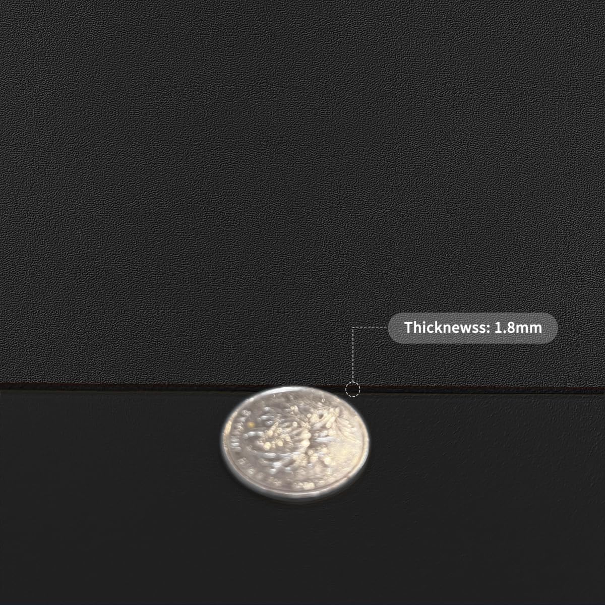 Leather Desk Pad Protector - 48x90 Inch Waterproof Easy to Clean Can Conceal Flaws Protector The Table Top from Scratches Used for Dining (Black+Black 48x90)