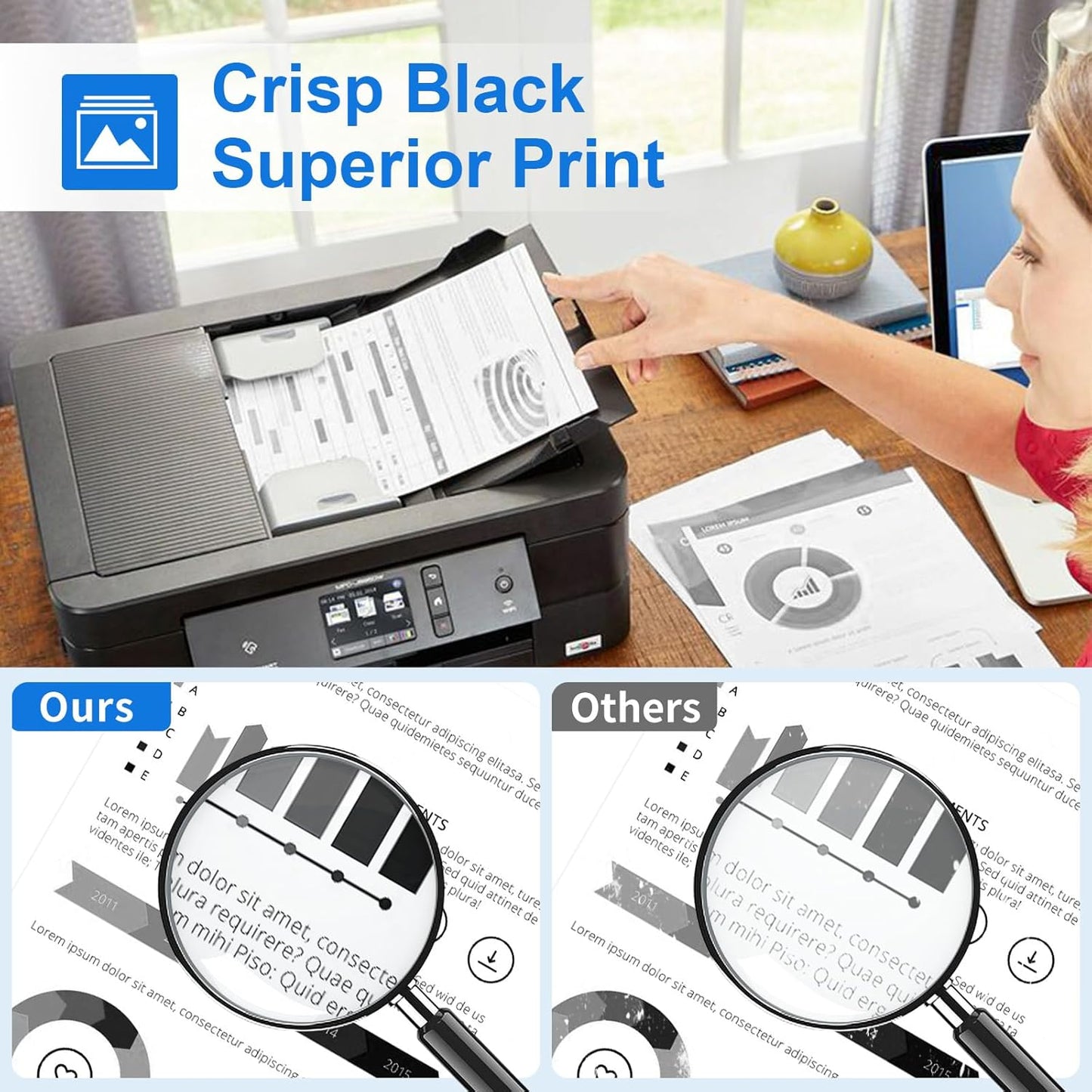 myCartridge Compatible Toner Cartridge Replacement for Brother TN760 TN730 TN-760 TN-730 Toner Use for MFC-L2710DW MFC-L2750DW HL-L2370DW Printer,4 Pack Toner TN-730/TN-760